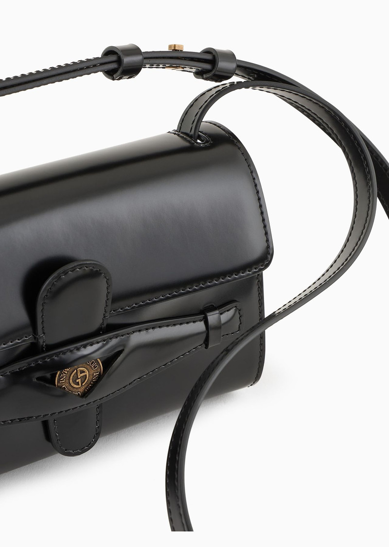 Small Denim Collection crossbody bag in brushed leather 4