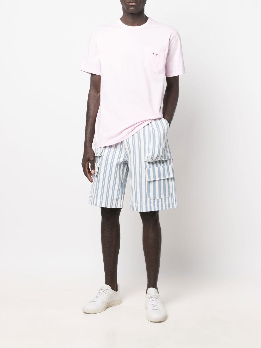 striped deck shorts - 2