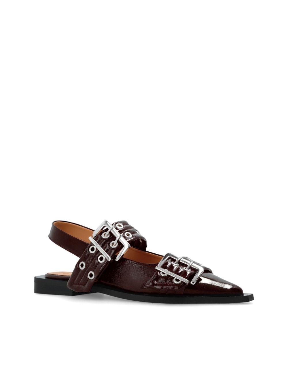 buckle ballerina shoes - 4
