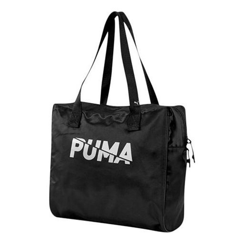 (WMNS) PUMA Core Base Large Shopper Bag 'Black White' 077377-01 1