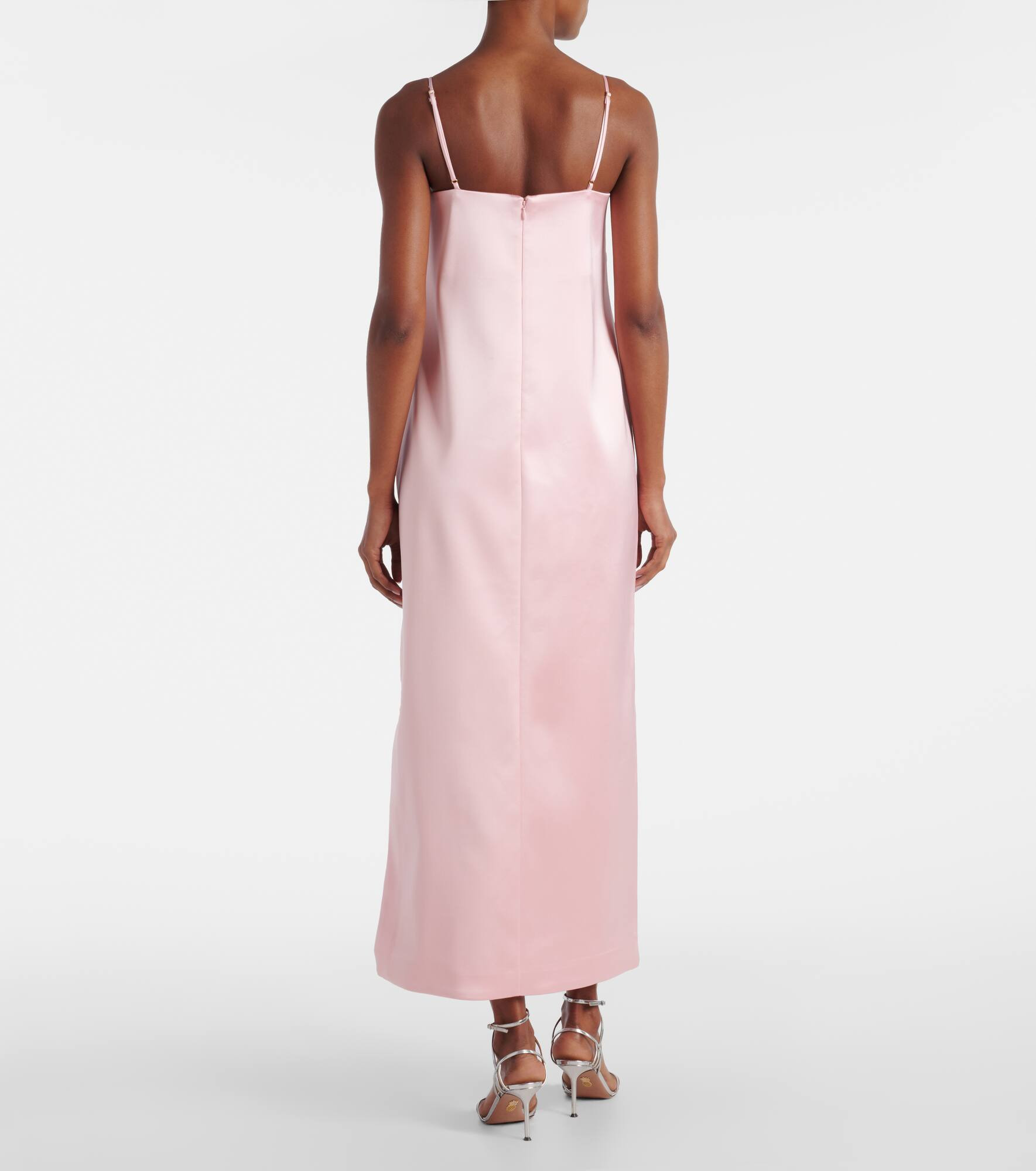 Cindy embellished satin slip dress - 3