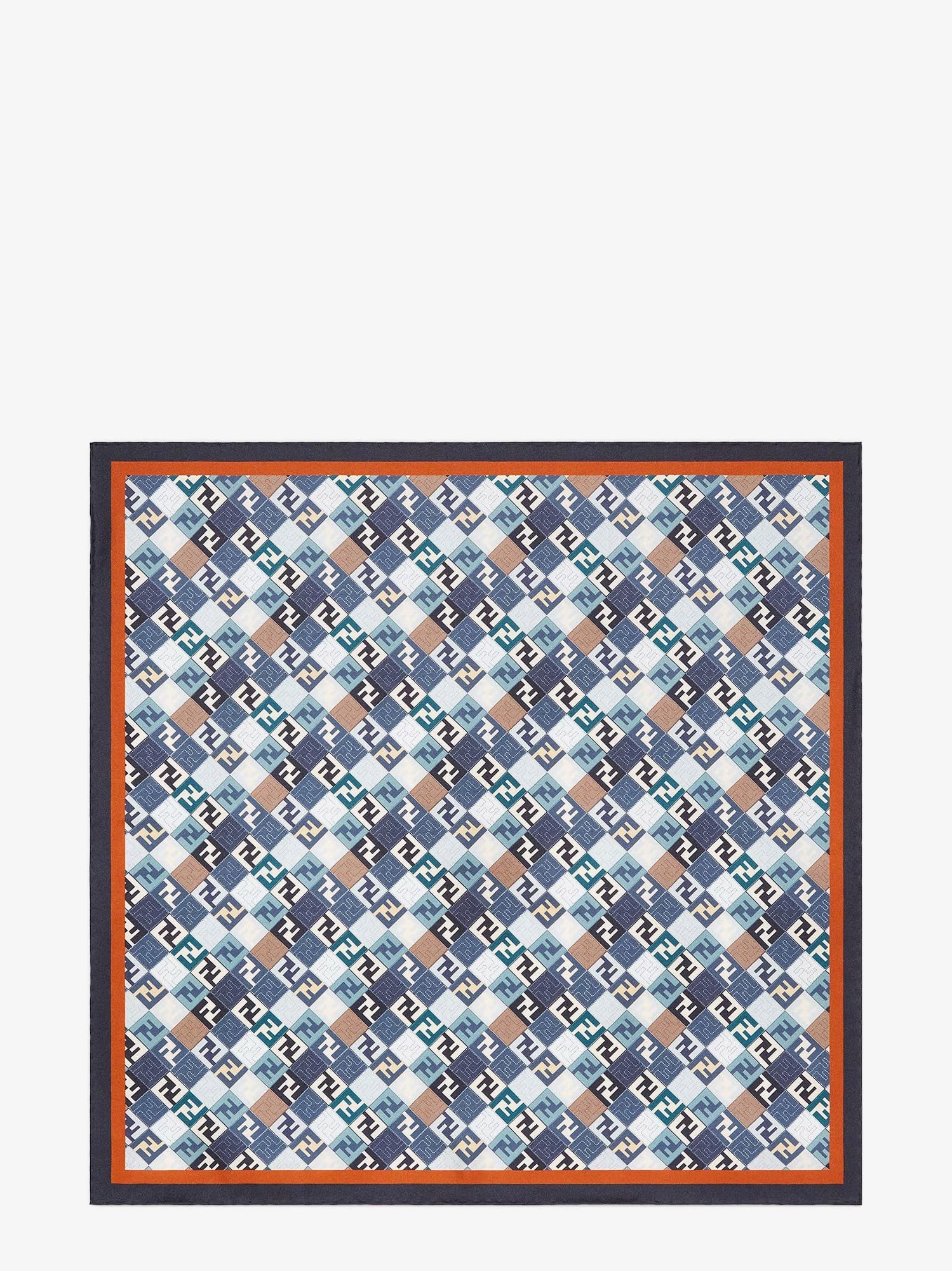 Fendi Silk Foulard With All-Over Ff Logo - 1