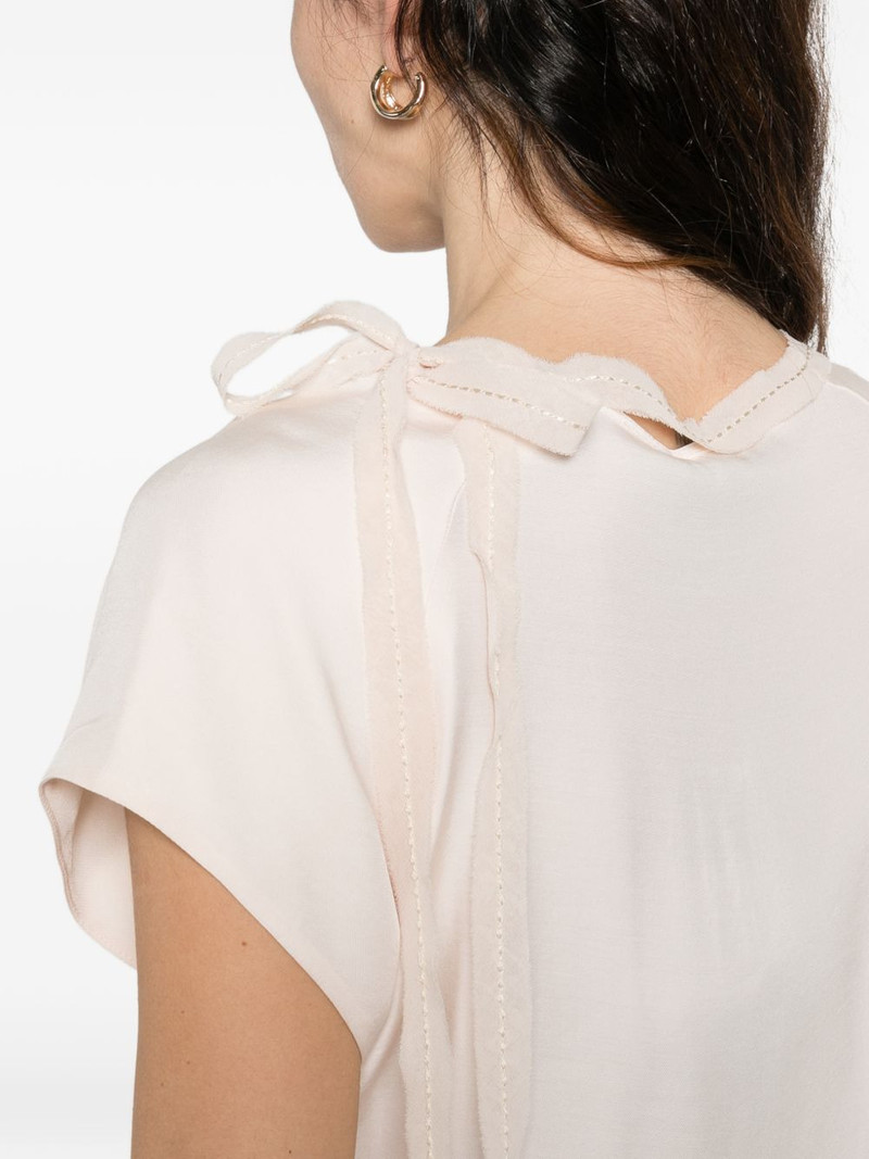 Bertha tie-detail blouse 5