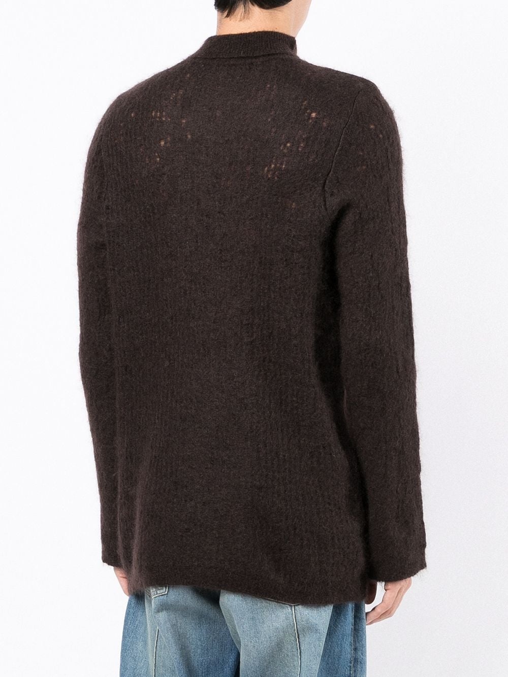 roll neck knitted jumper - 4