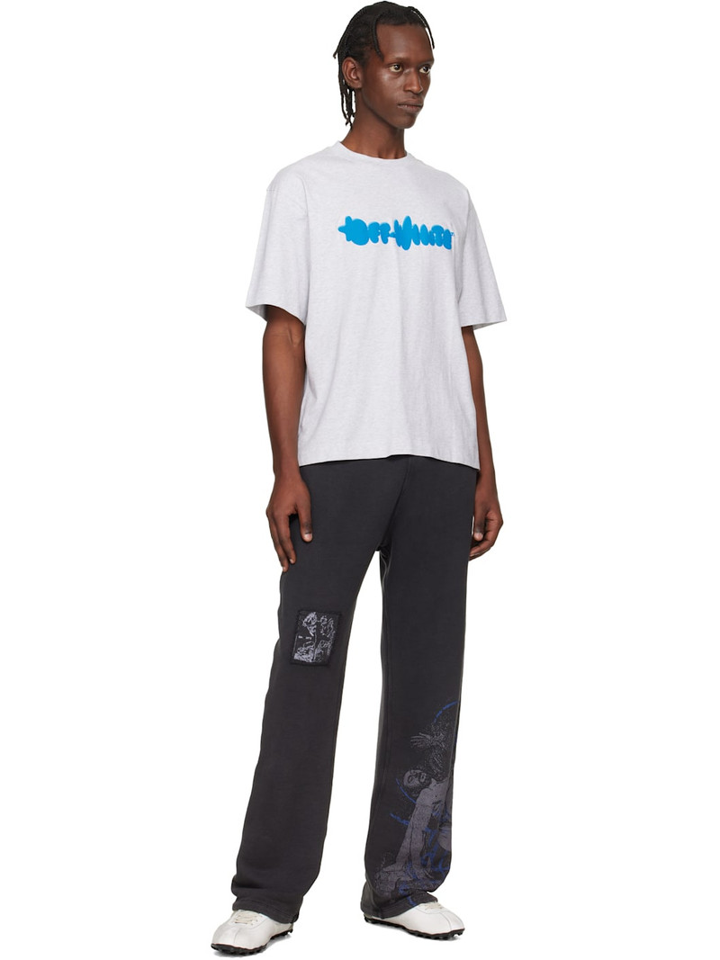 Off-White Gray Puffy Type Skate T-shirt outlook
