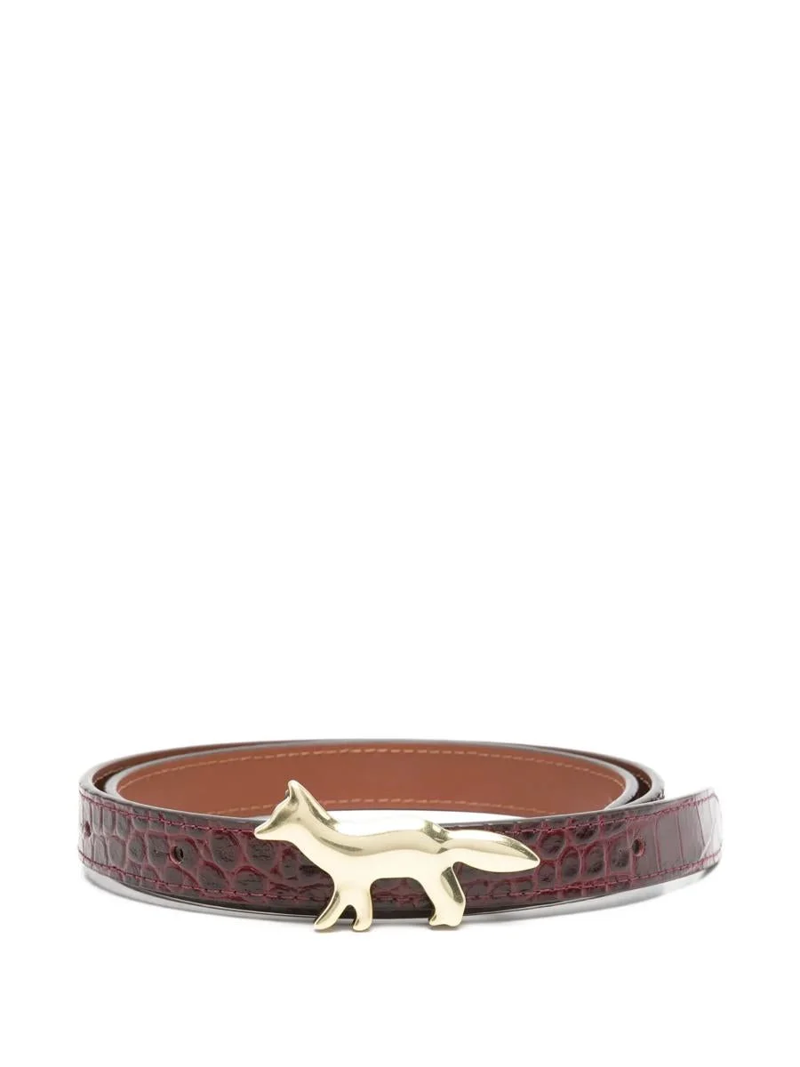 Maison Kitsuné Profile Fox Leather Belt Accessories - 1
