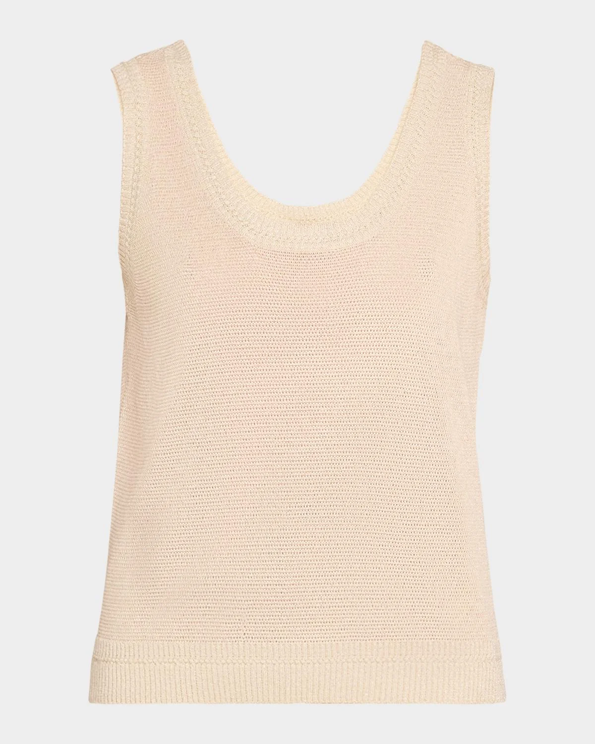 Heidi Sleeveless Shimmer Knit Sweater - 1