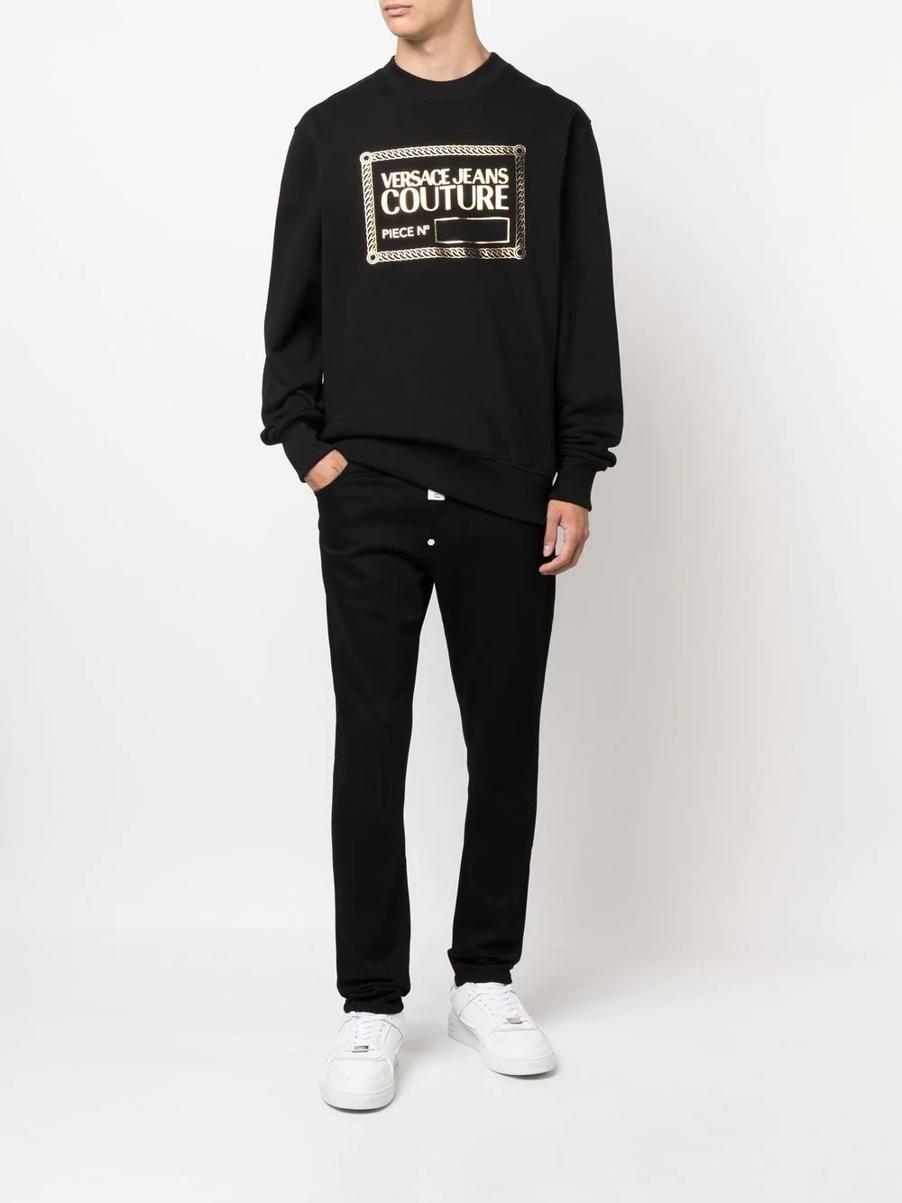 logo-print cotton sweatshirt - 2