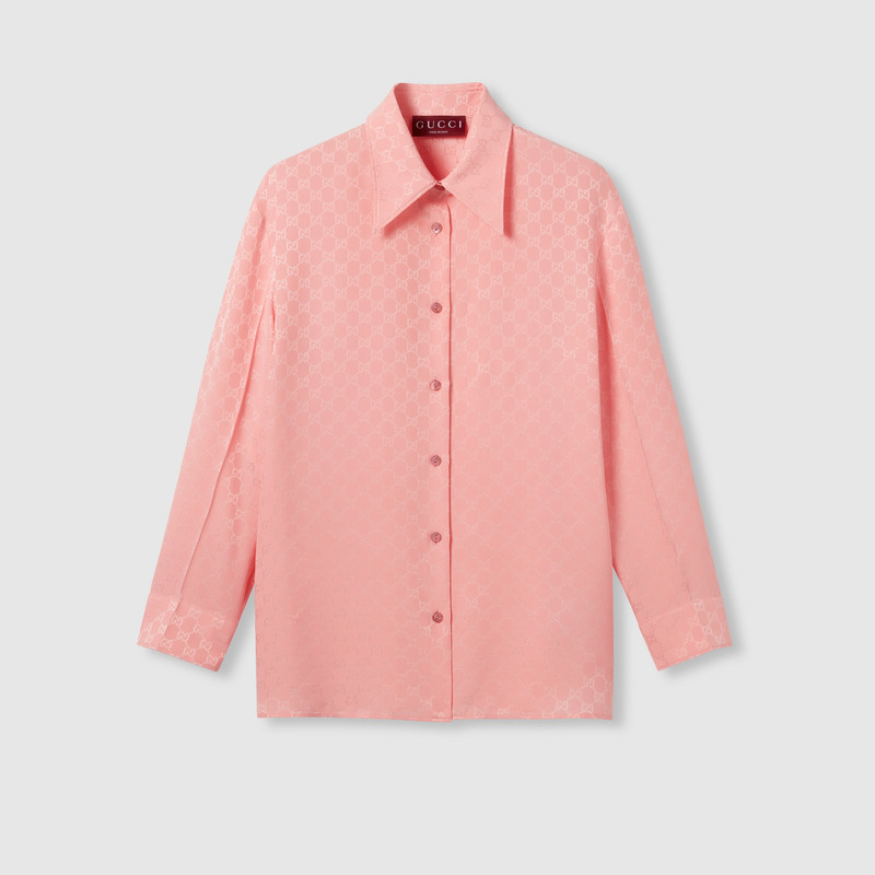 GG silk crêpe shirt - 1