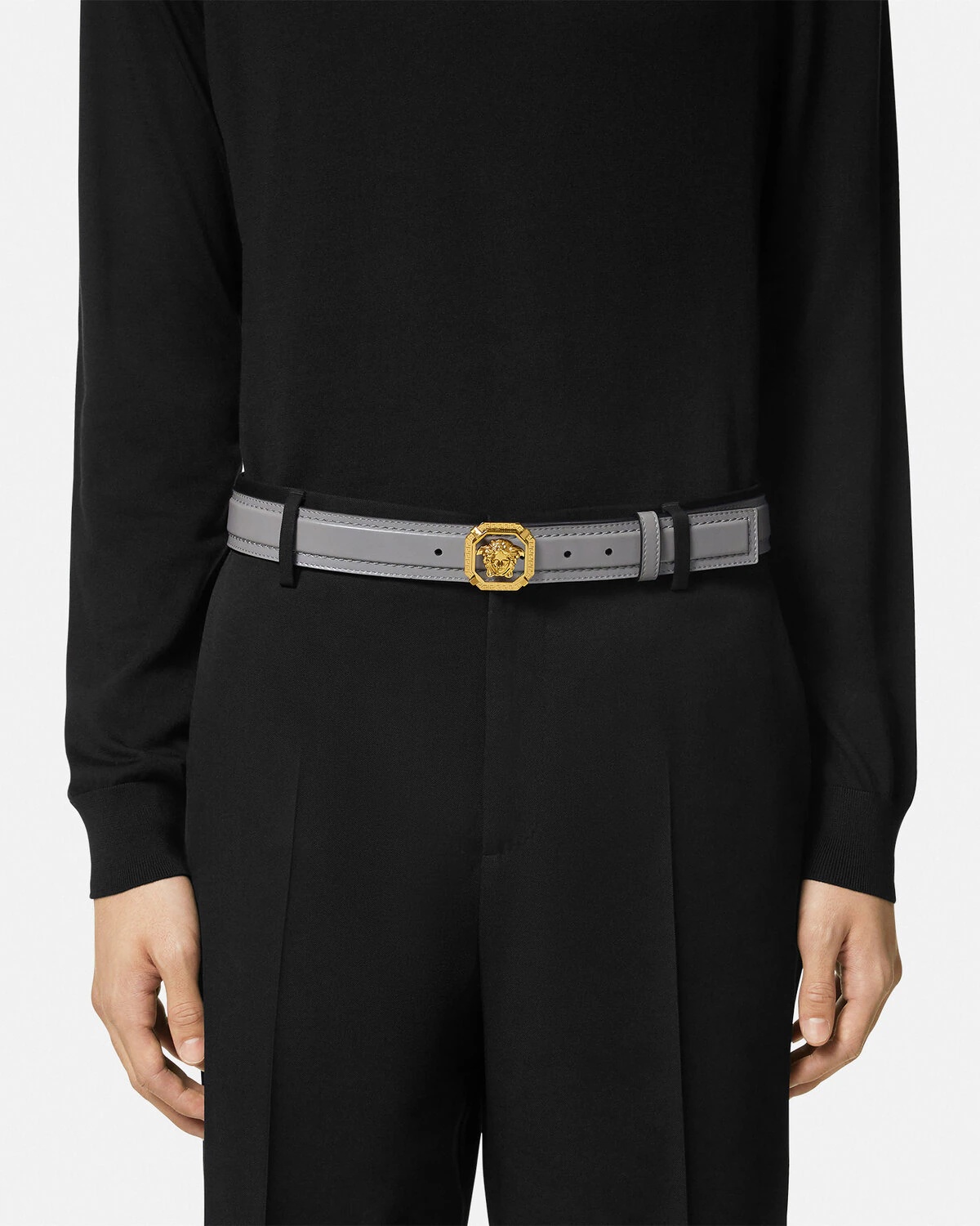 La Medusa Leather Belt 3,5 cm - 3
