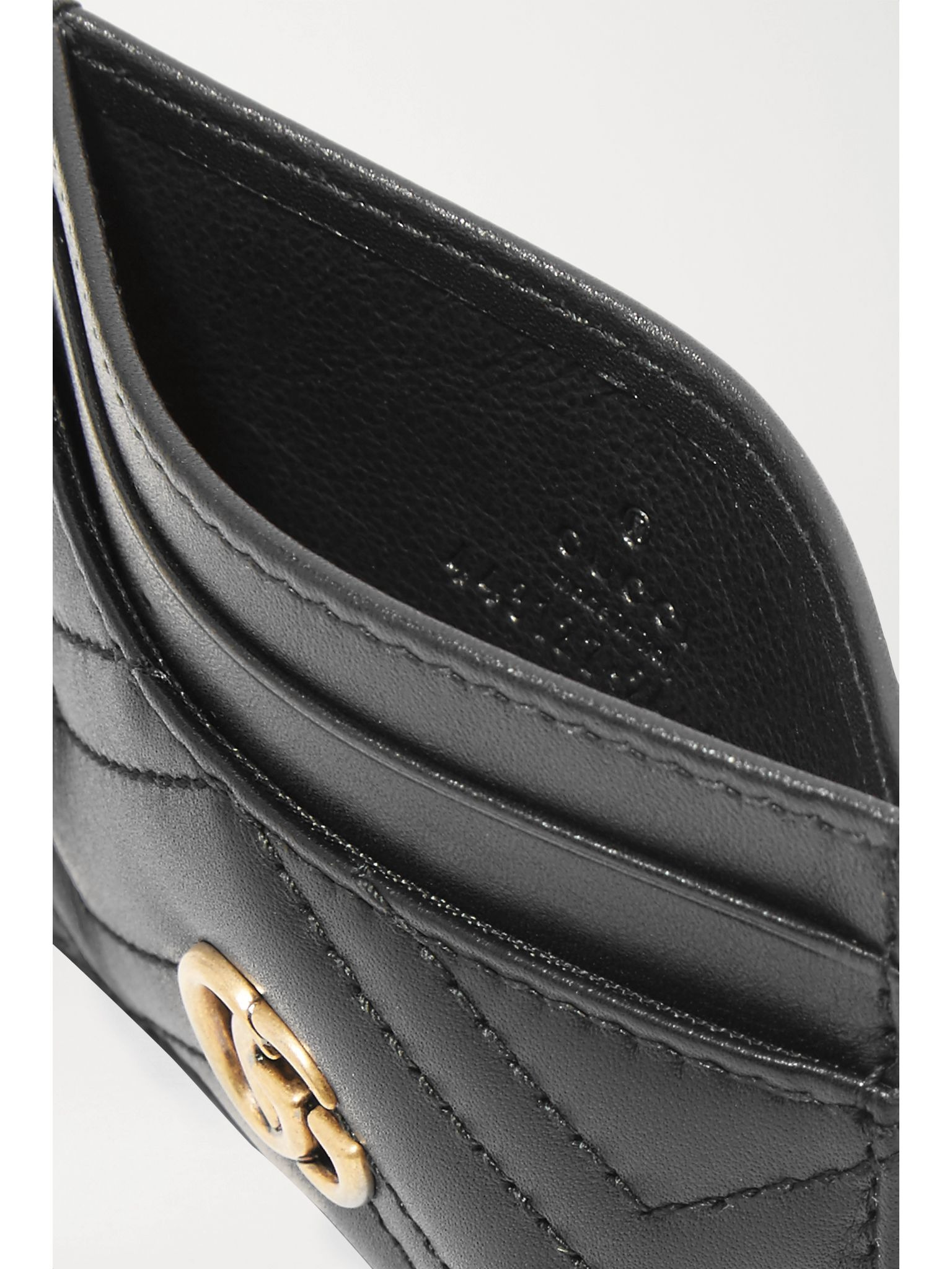 GG Marmont quilted leather cardholder Black - 2