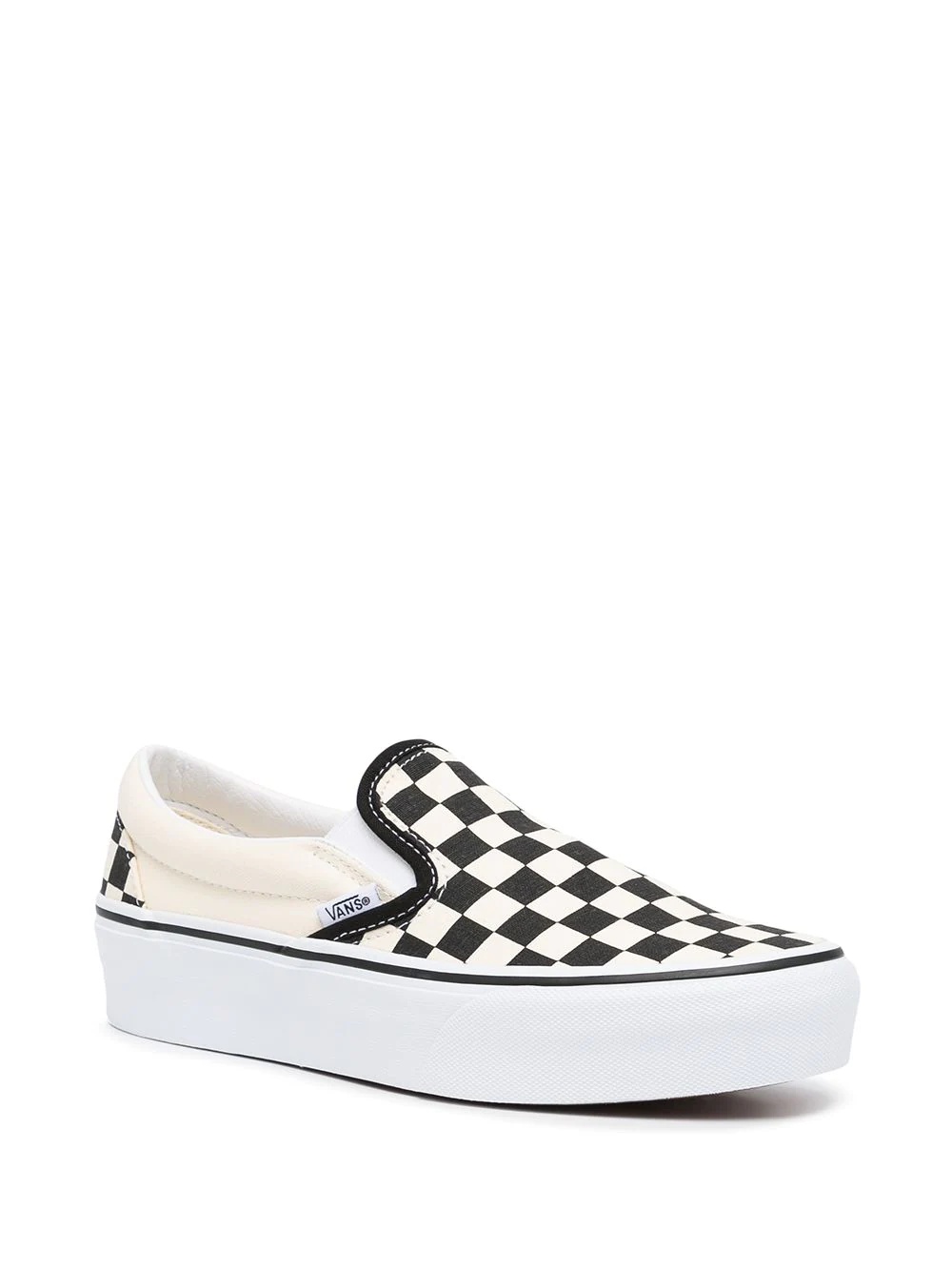 checkerboard slip-on sneakers - 2