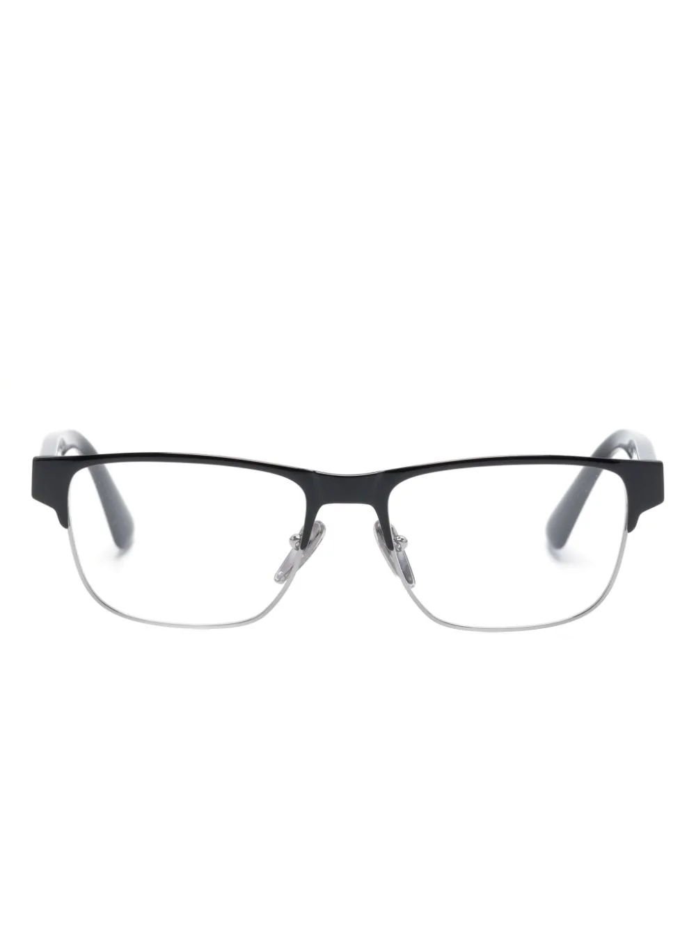 rectangle-frame logo glasses - 1