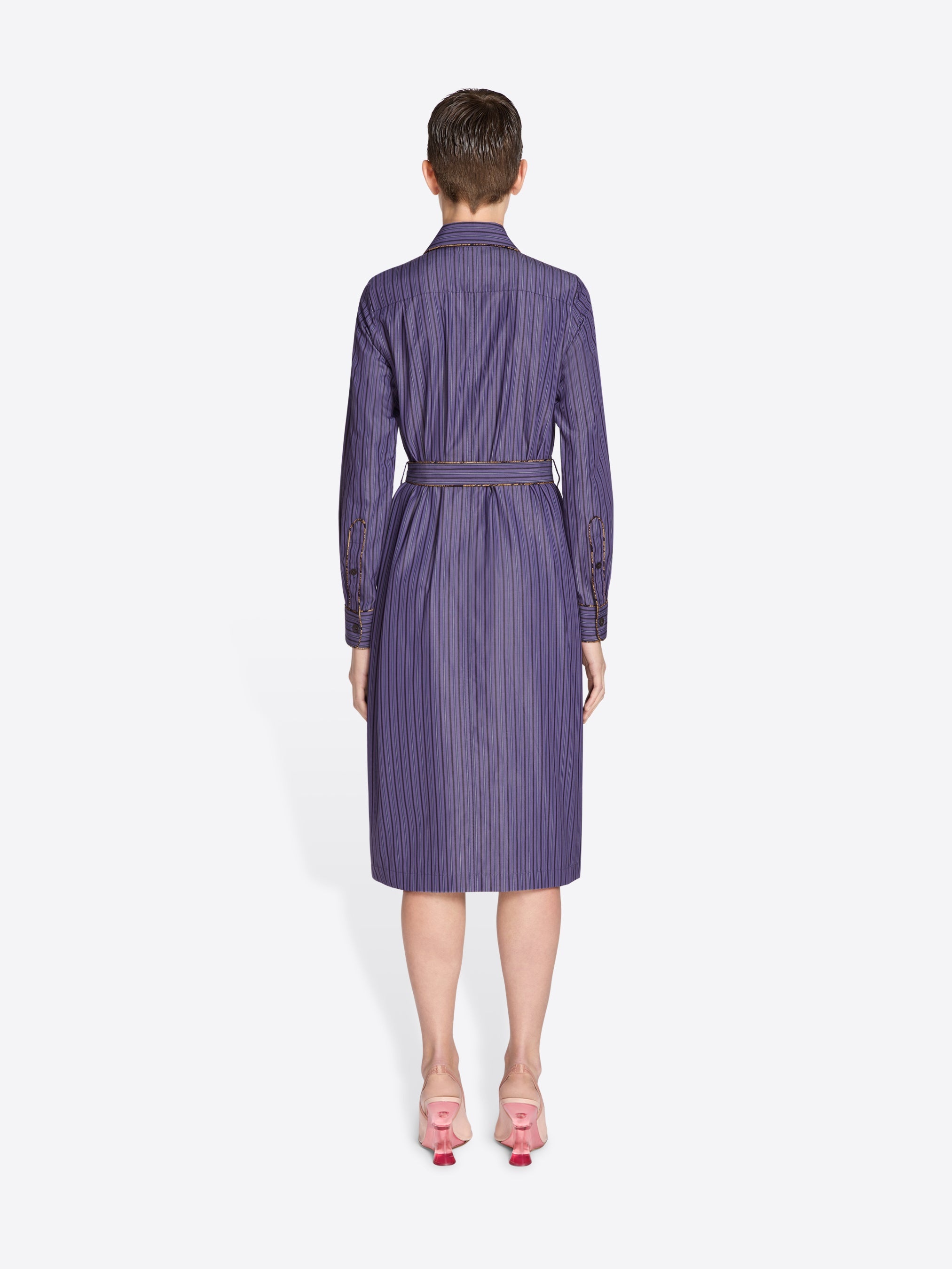 BELTED SHIRT DRESS - 4