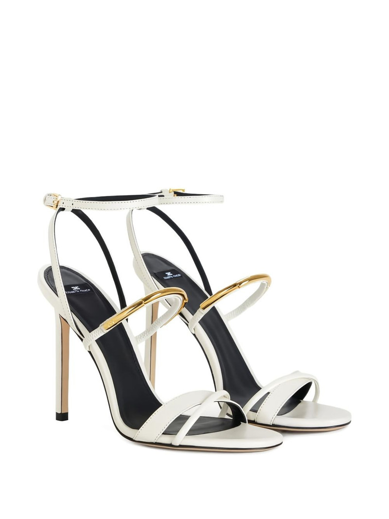 ELISABETTA FRANCHI 105mm leather heeled sandals outlook