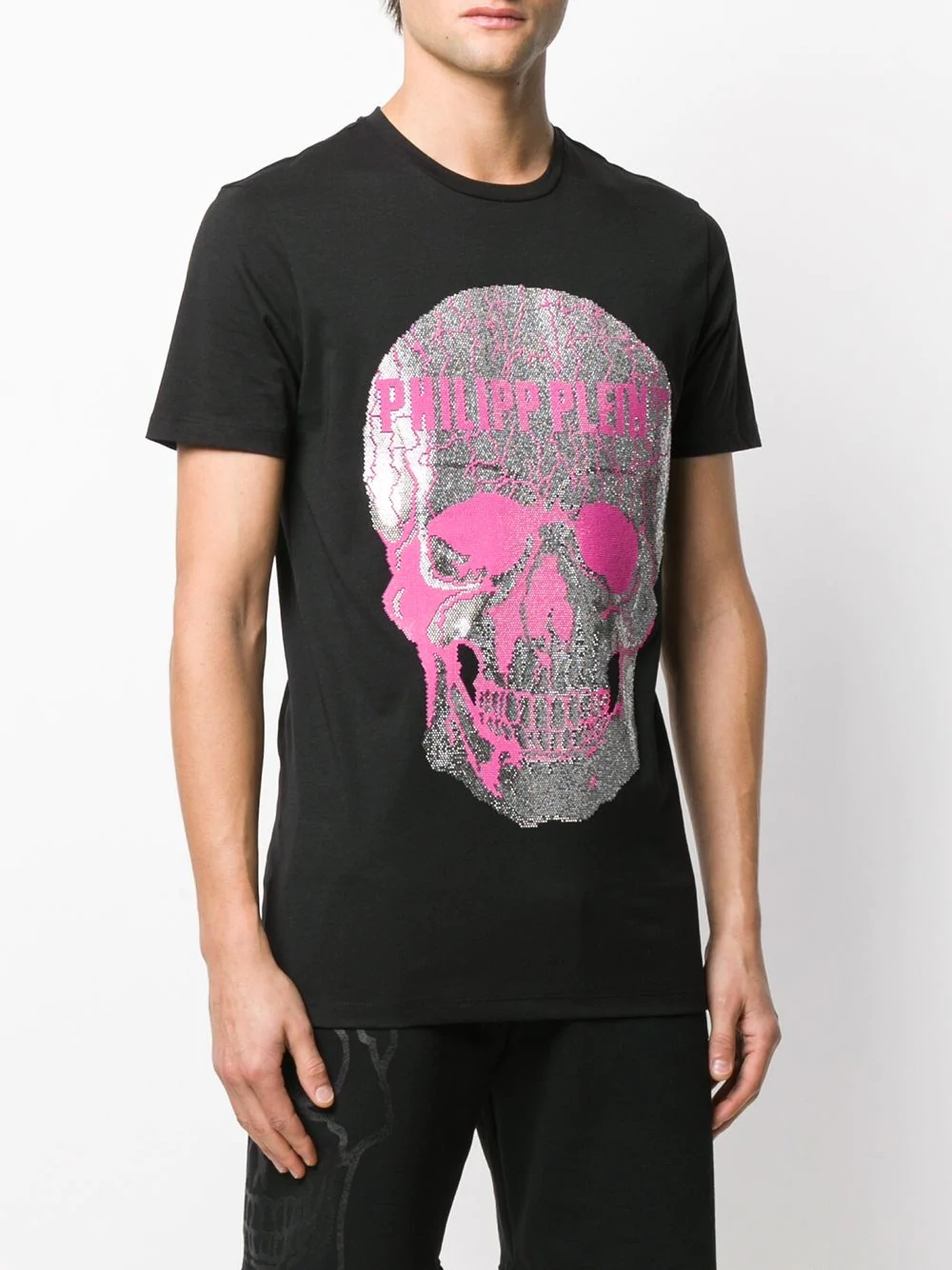 embellished skull short sleeve T-shirt - 3