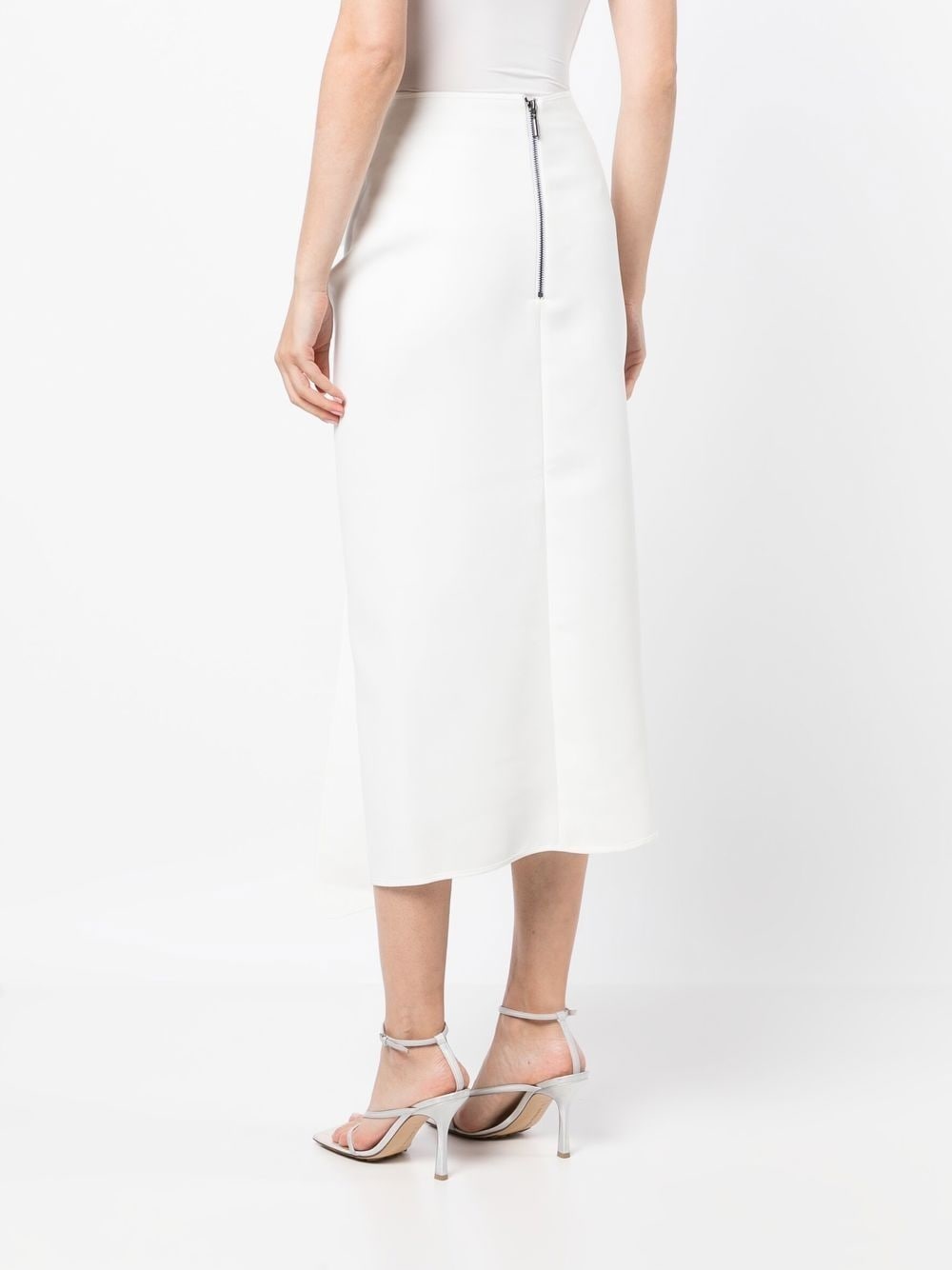 draped-detail skirt - 4