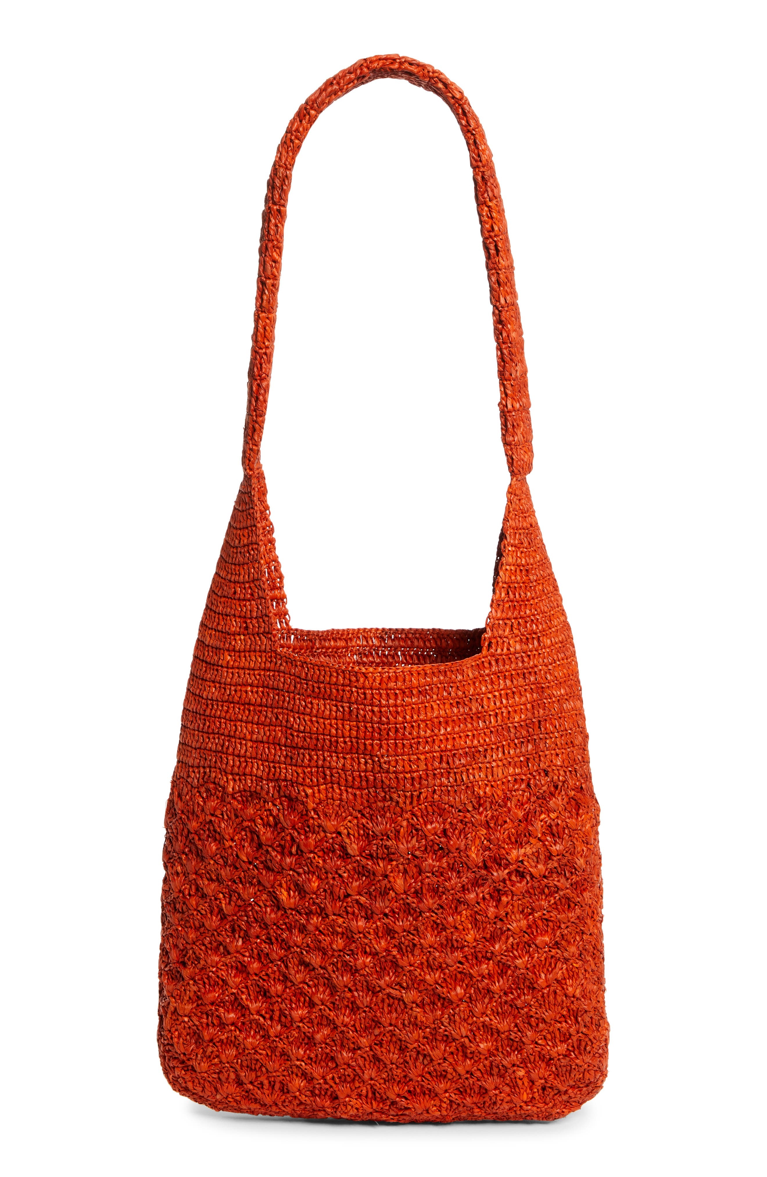 Isabel Marant Small Praia Raffia Tote in Orange at Nordstrom - 3