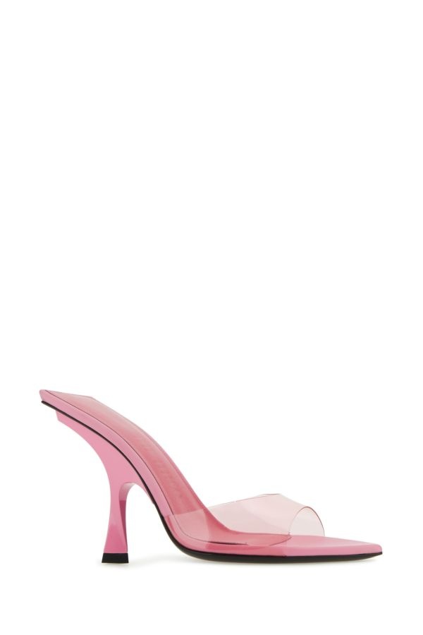 Pink PVC Ester mules - 2