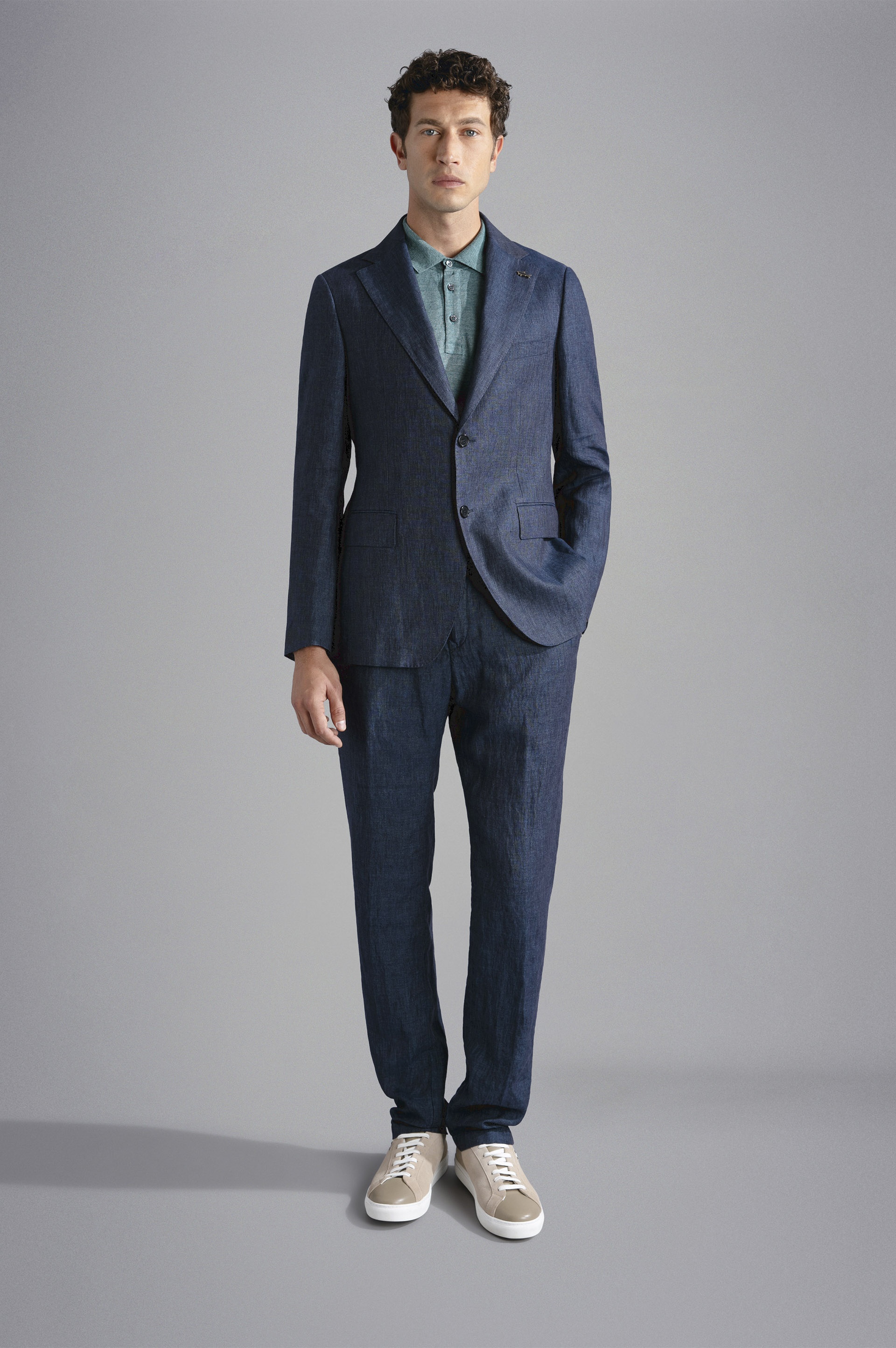 LINEN CHINO TROUSERS - 2
