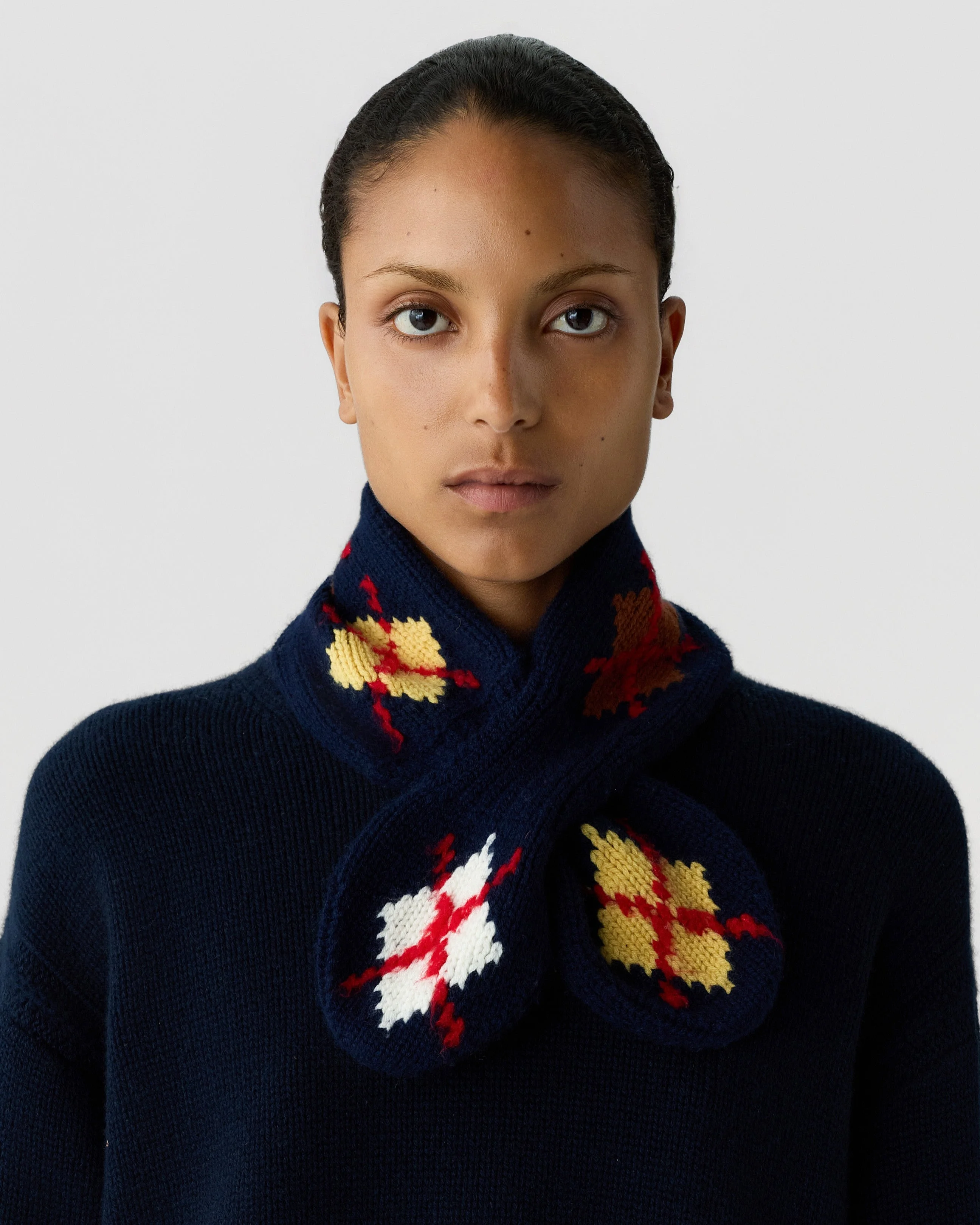 Argyle Bowtie Scarf - 1
