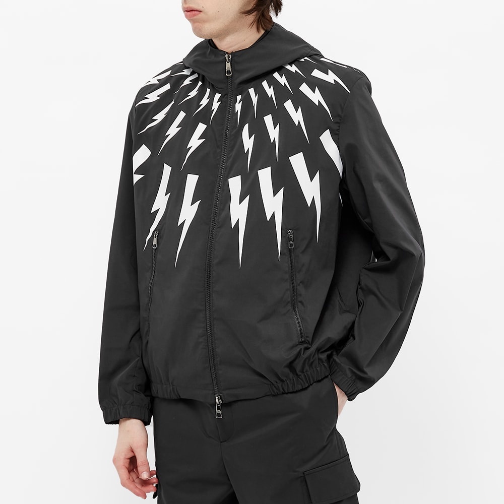 Neil Barrett Thunderbolt Hooded Windbreaker - 5