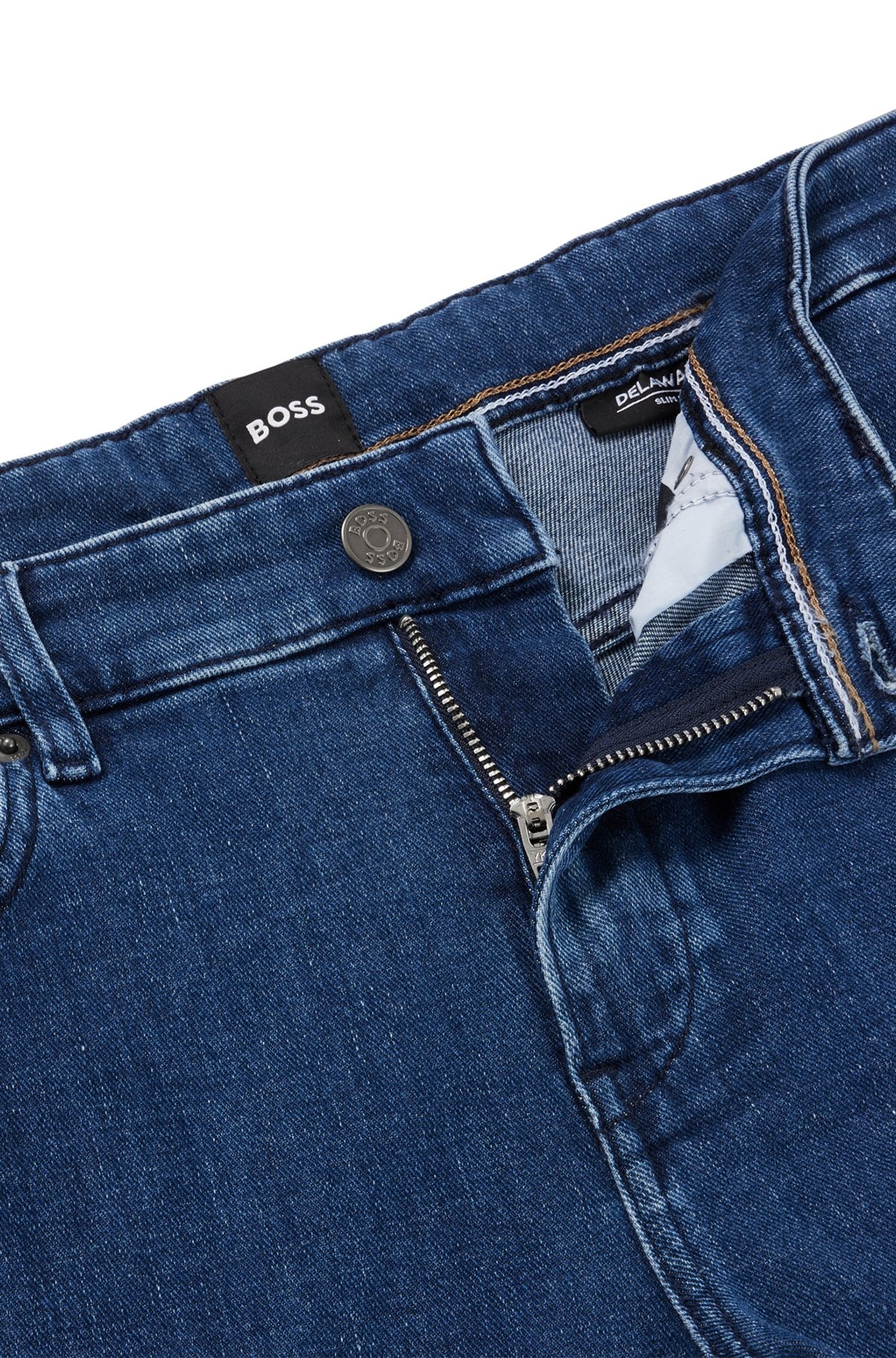 SLIM-FIT JEANS IN BLUE ITALIAN DENIM - 6