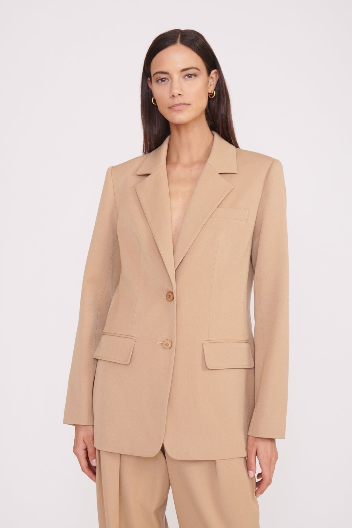 STAUD CITY BLAZER CAMEL - 2