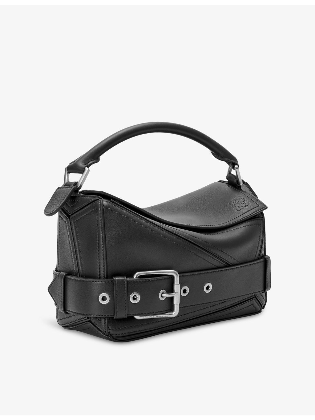 Puzzle Biker Small Leather Cross-Body Bag - 8