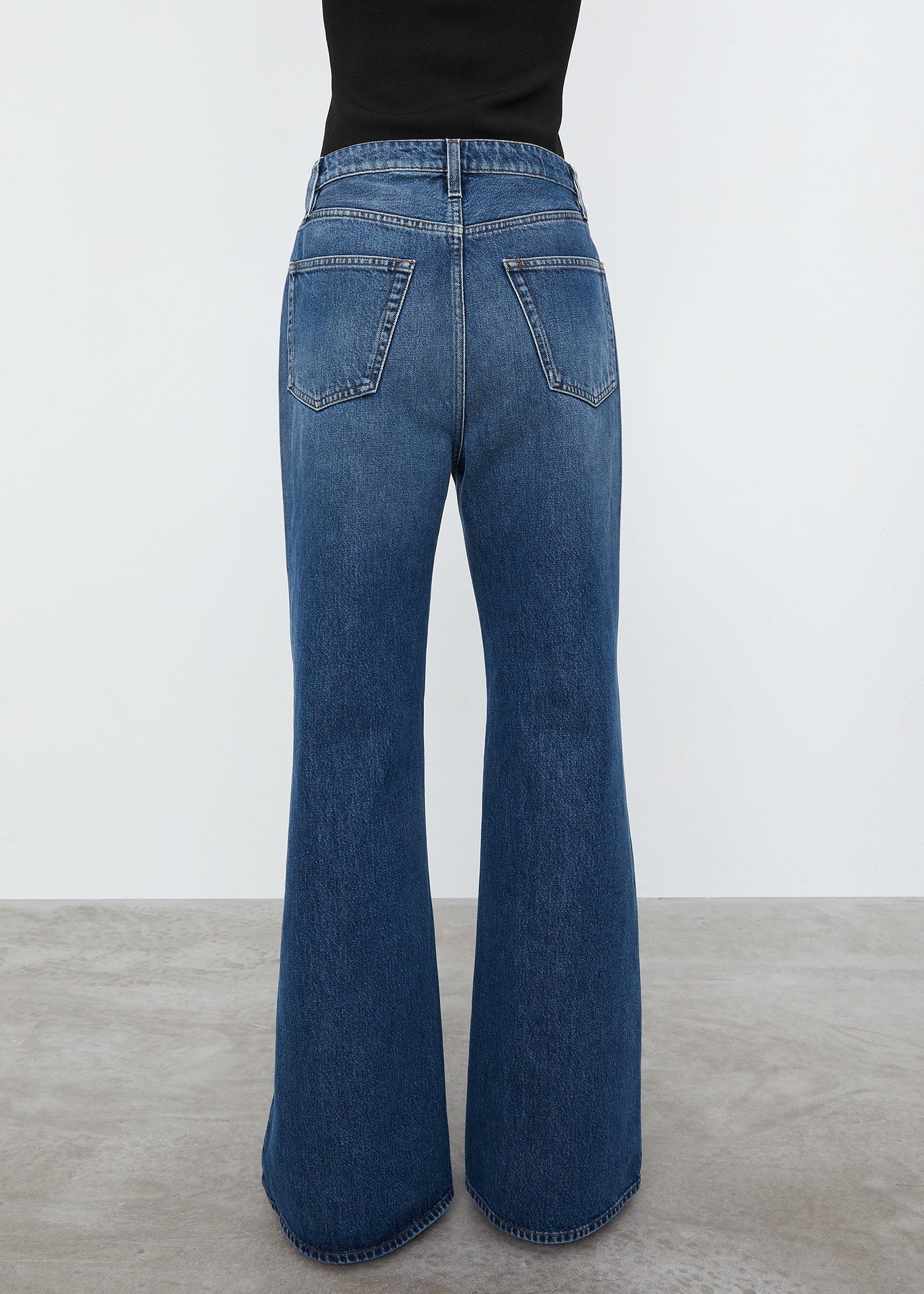 Boot leg denim mid blue - 5