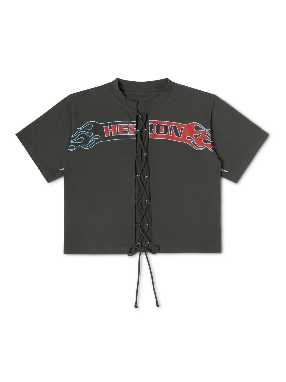 Hp Flaming Lace-Up Ss Tee - 1