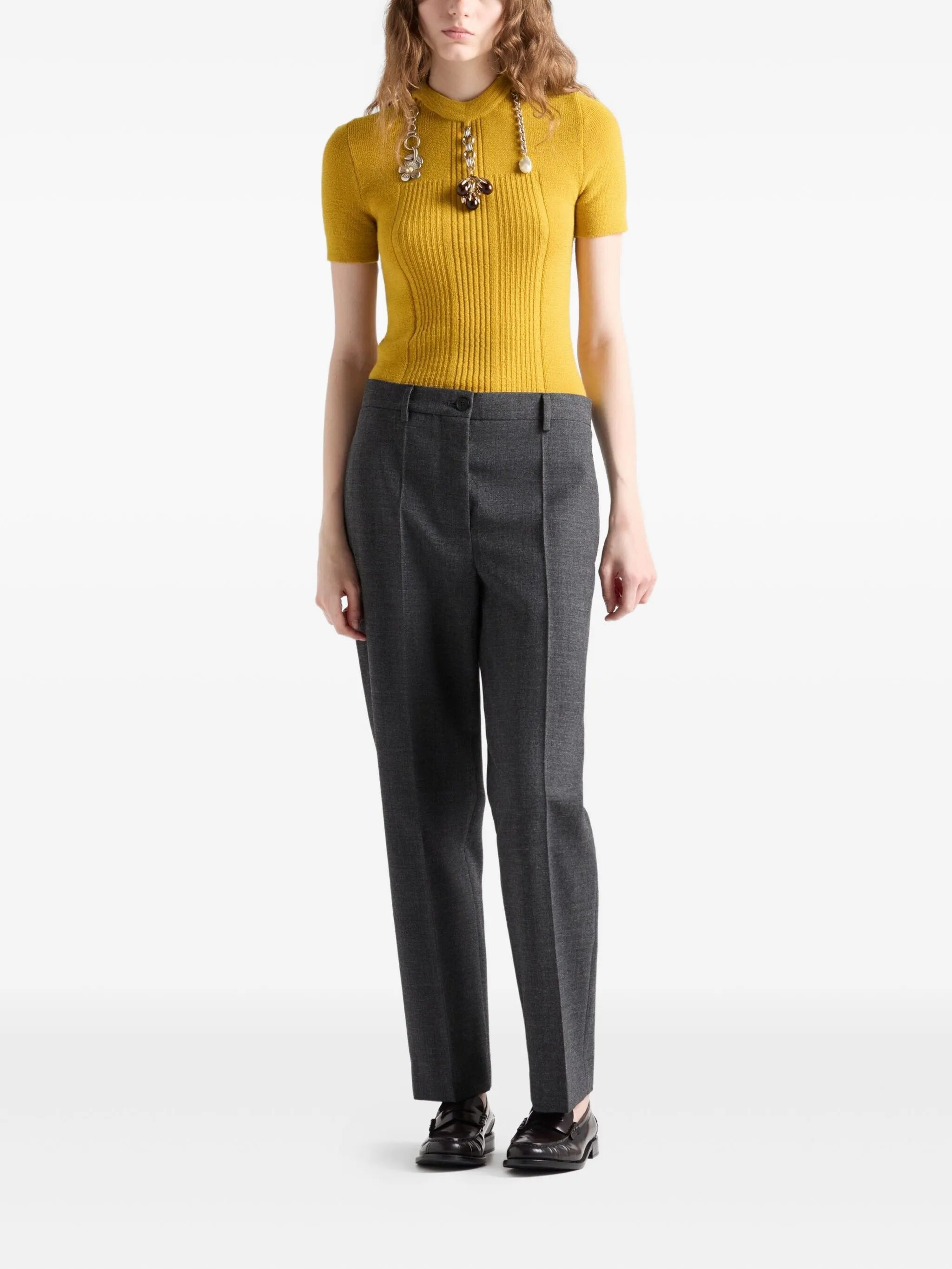 Prada Charm-eembellishment T-shirt - 3