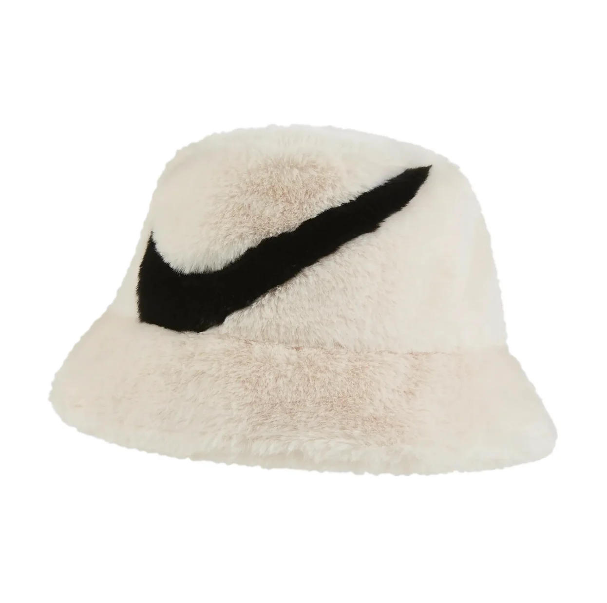 (WMNS) Nike Apex Faux Fur Swoosh Bucket Hat 'Cream' FV6417-838 - 1