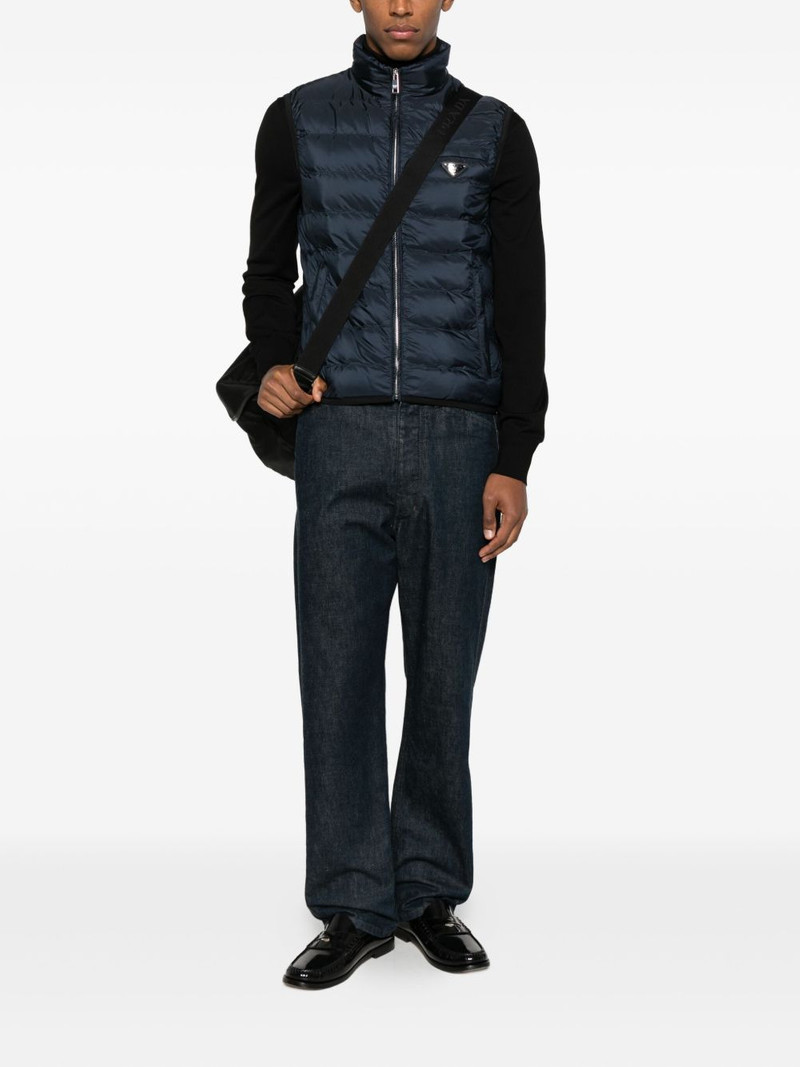 Prada zip-up padded gilet outlook