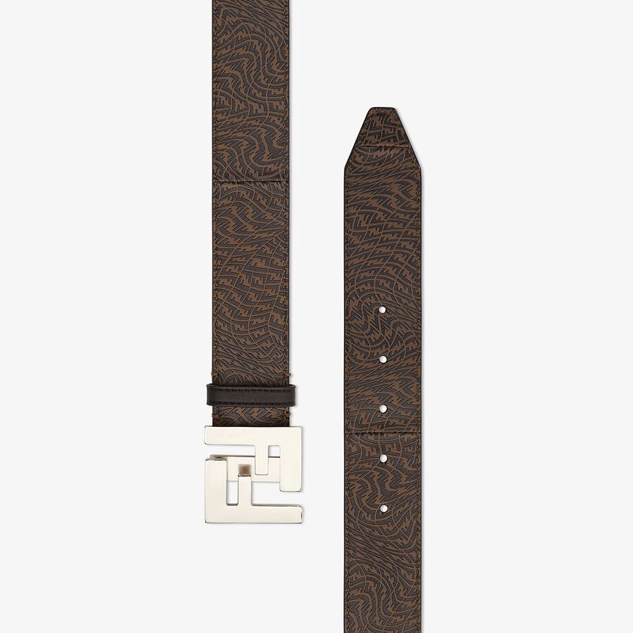 Brown leather belt - 2