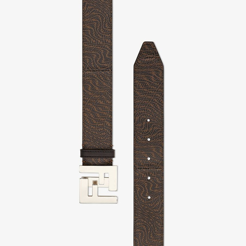 FENDI Brown leather belt outlook