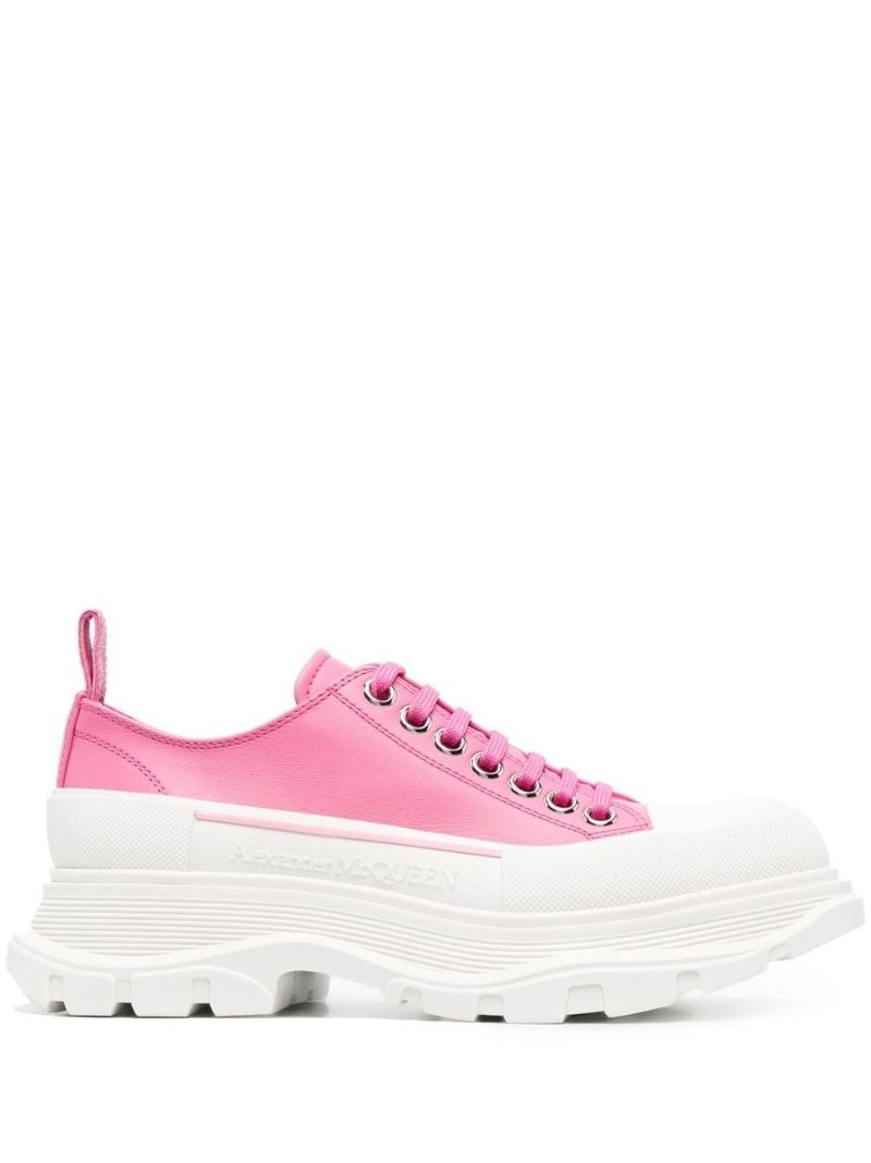 chunky platform lace-up sneakers - 1