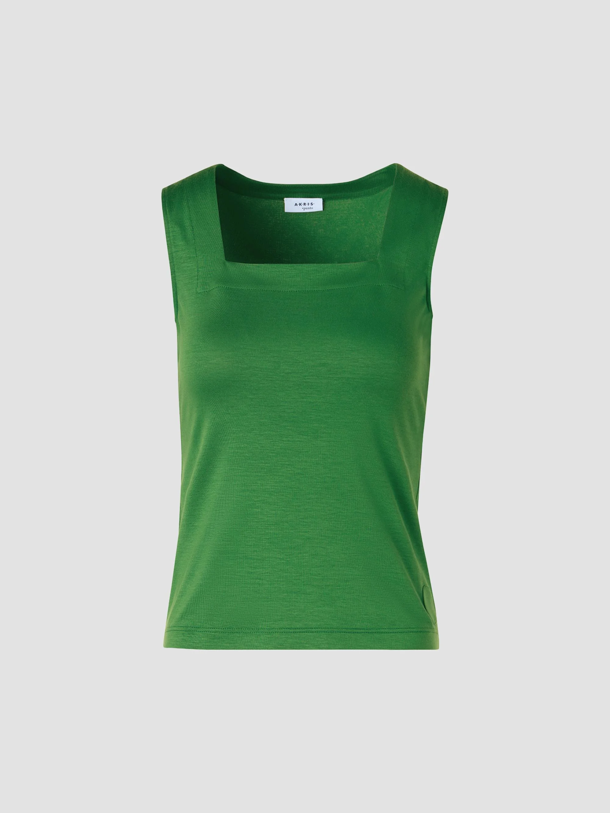Women's Stretch Jersey Sleeveless Top - Green - 1