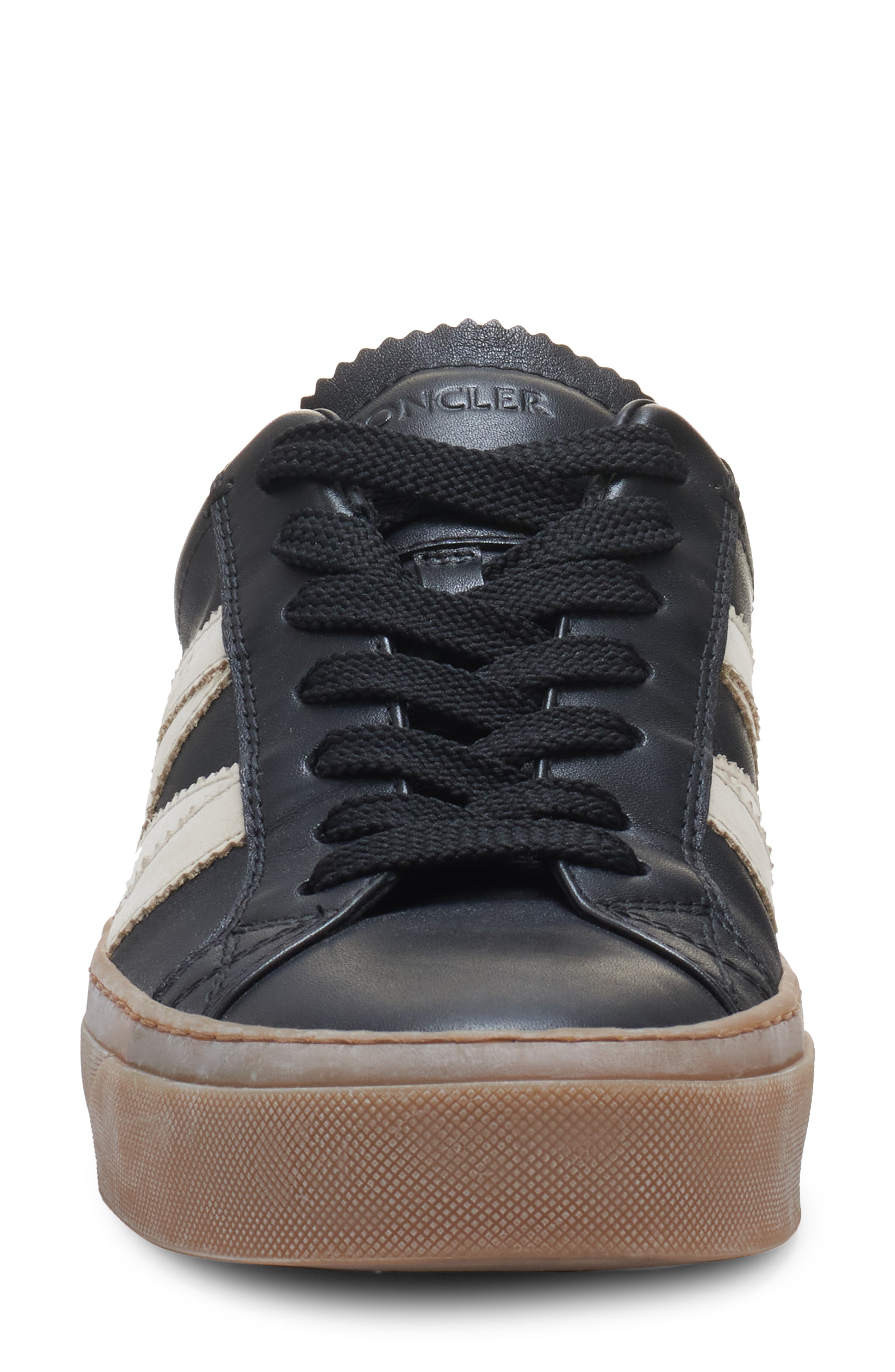 Moncler Monaco 2 Low Top Sneaker in Black at Nordstrom - 4