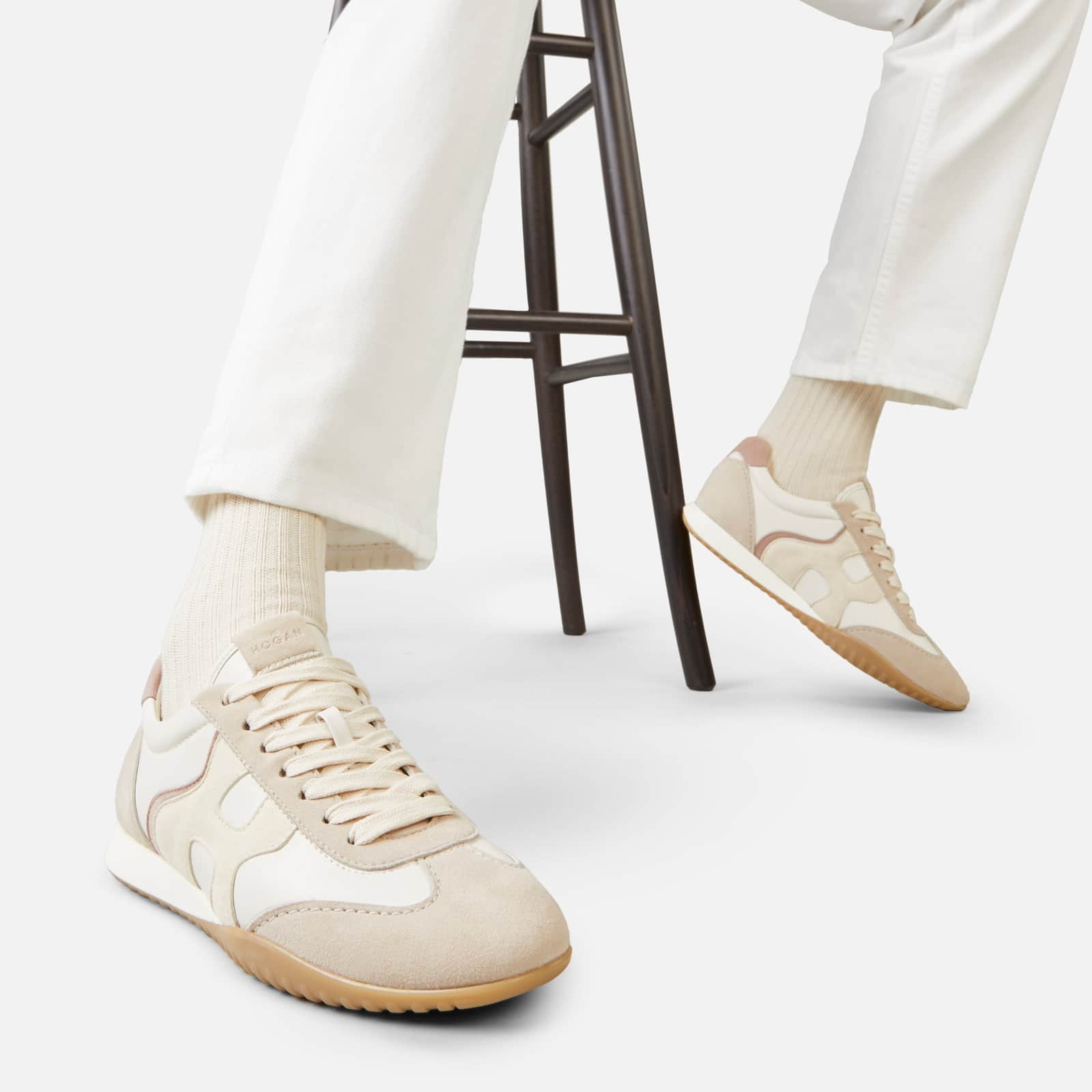 Hogan olympia beige sales