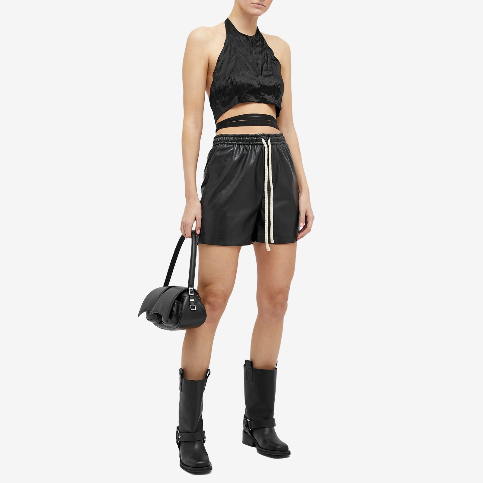 Sportmax Gitano Waist Tie Crop Top - 4