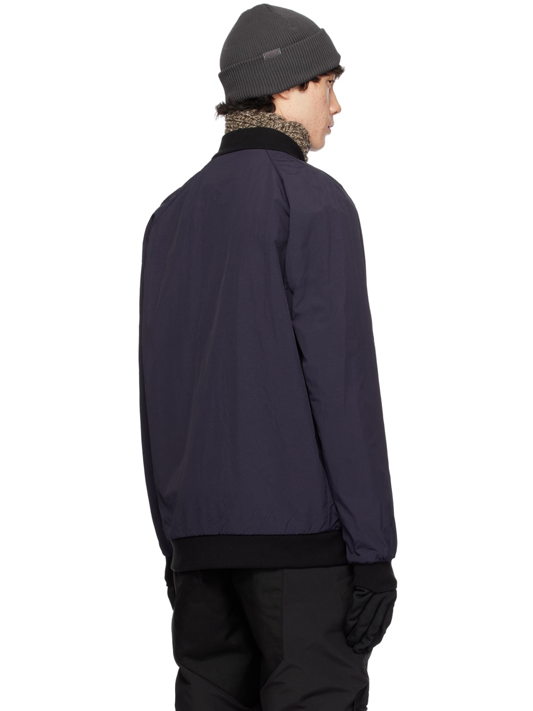 Navy Faber Bomber Jacket - 3