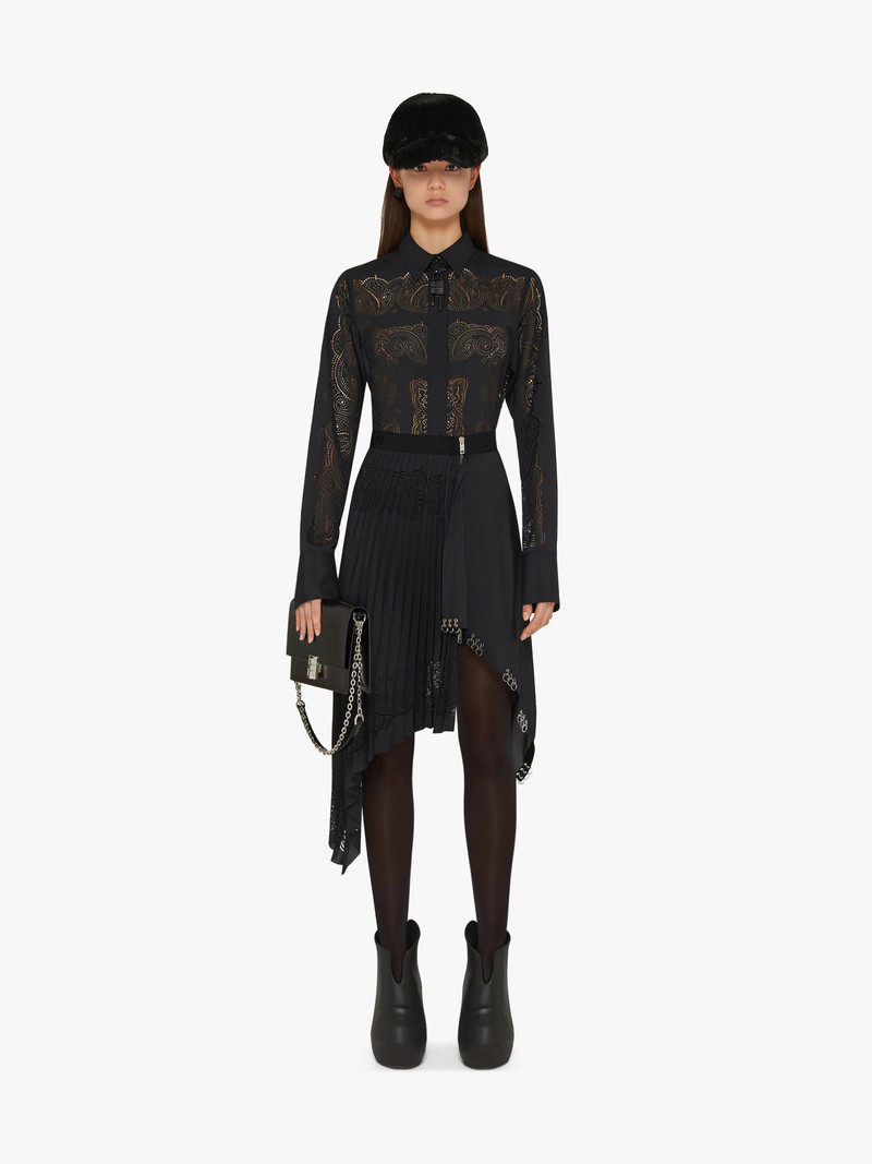 Givenchy ASYMMETRICAL SKIRT WITH METALLIC DETAILS AND BANDANA PRINT outlook