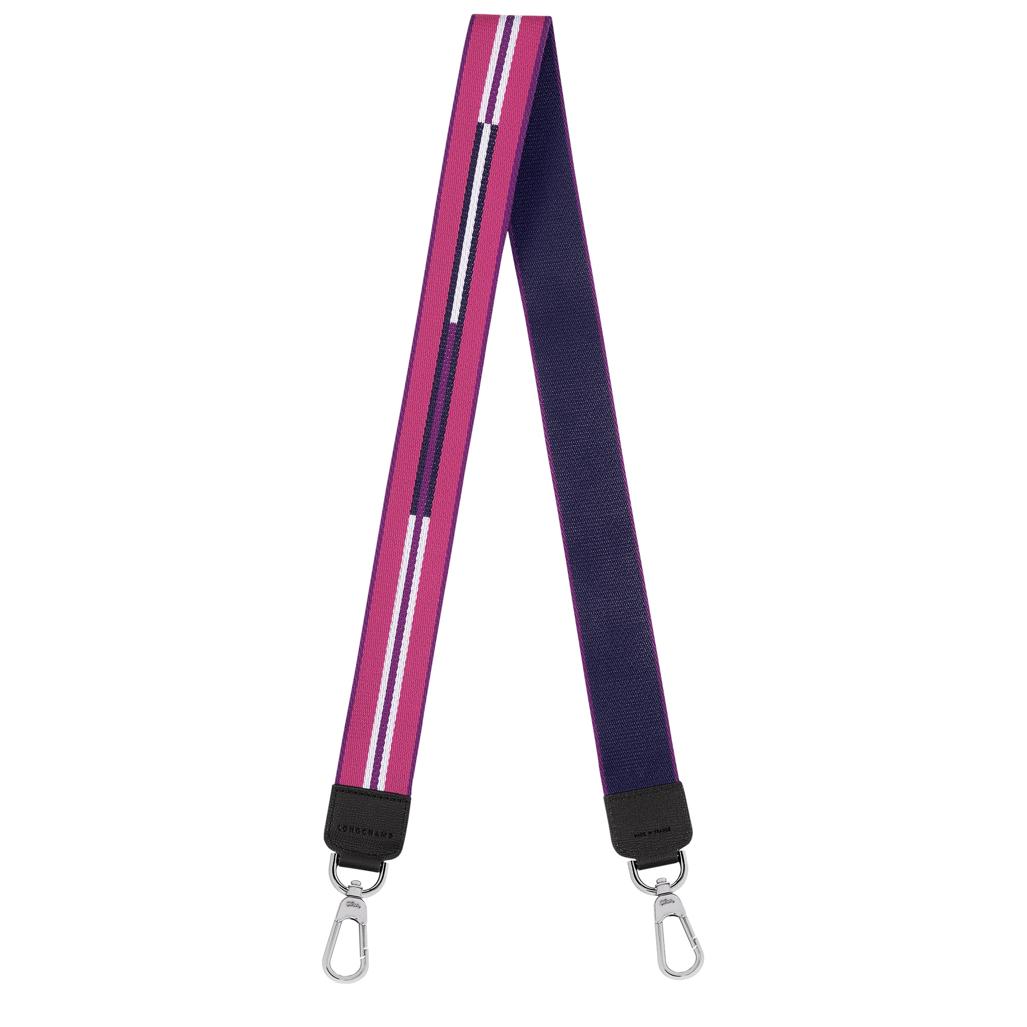 Longchamp Rayures Shoulder strap Violet - Canvas - 1