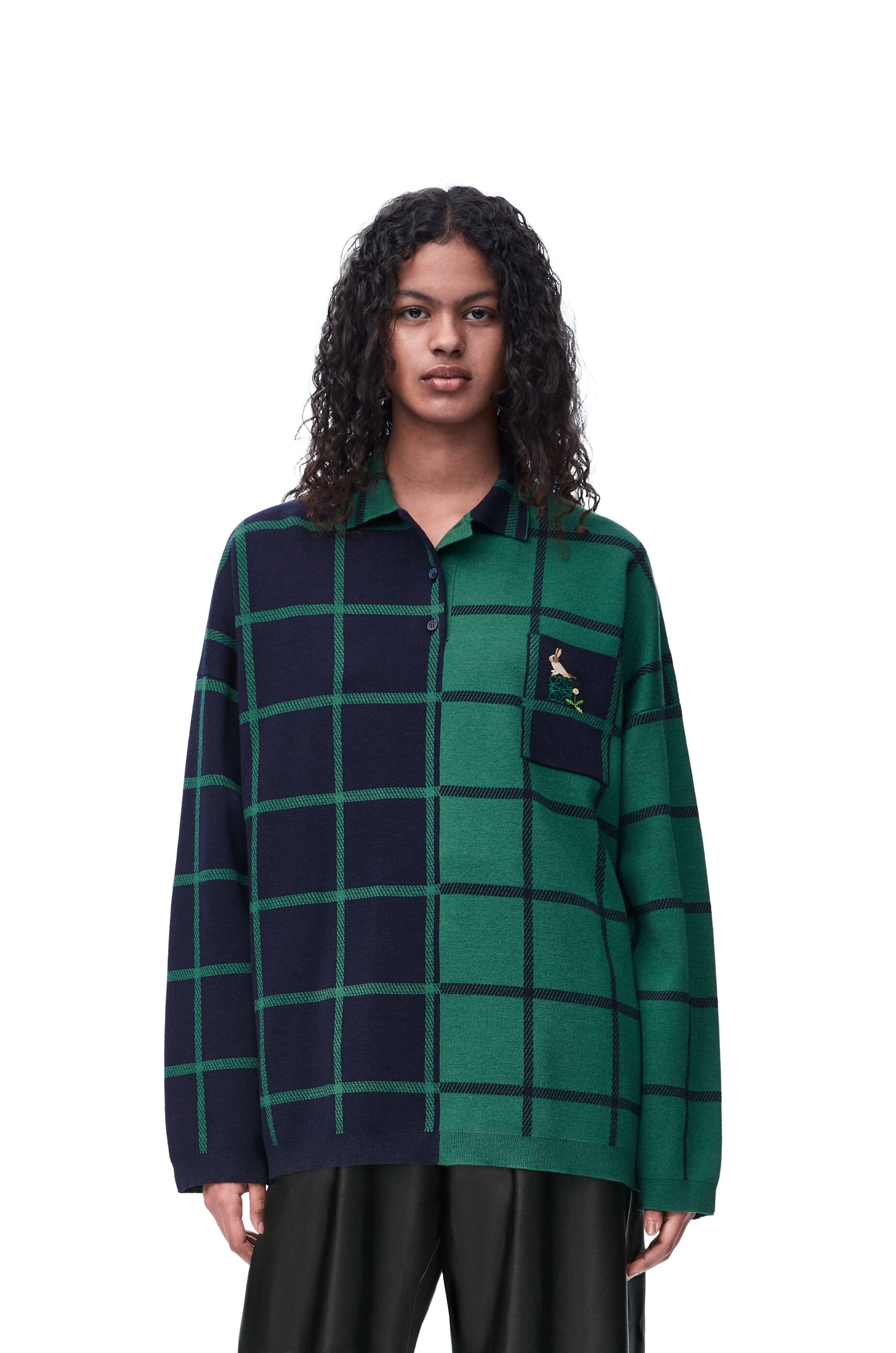 Polo sweater in wool and cashmere - 3