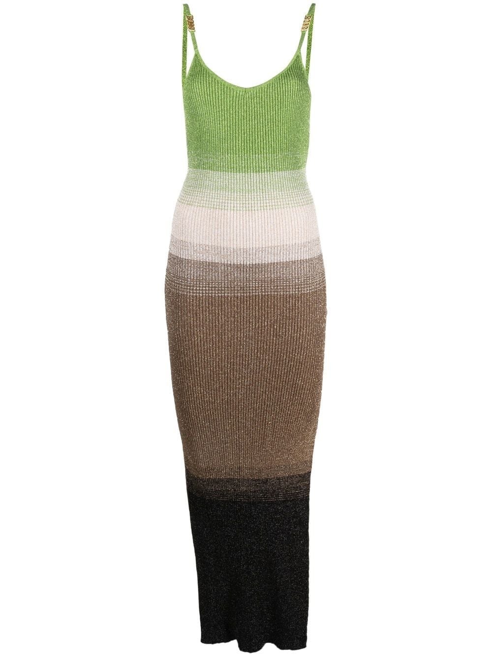 ribbed-knit maxi dress - 1