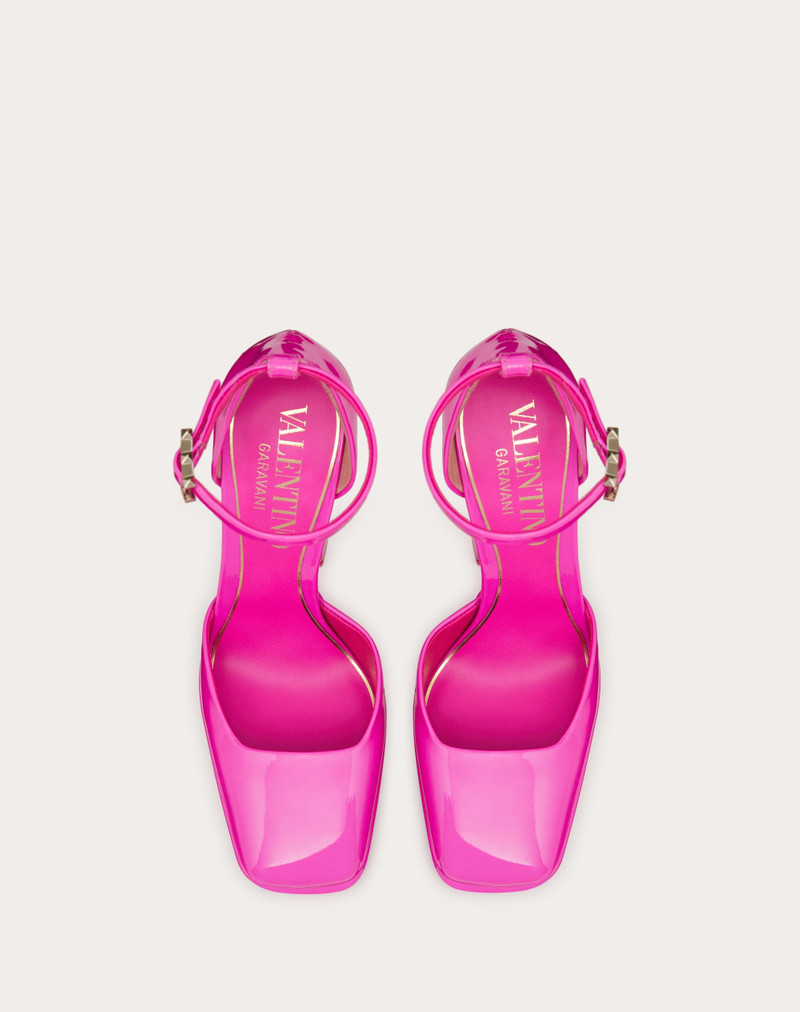VALENTINO GARAVANI DISCOBOX PATENT LEATHER PLATFORM PUMP 180MM 4