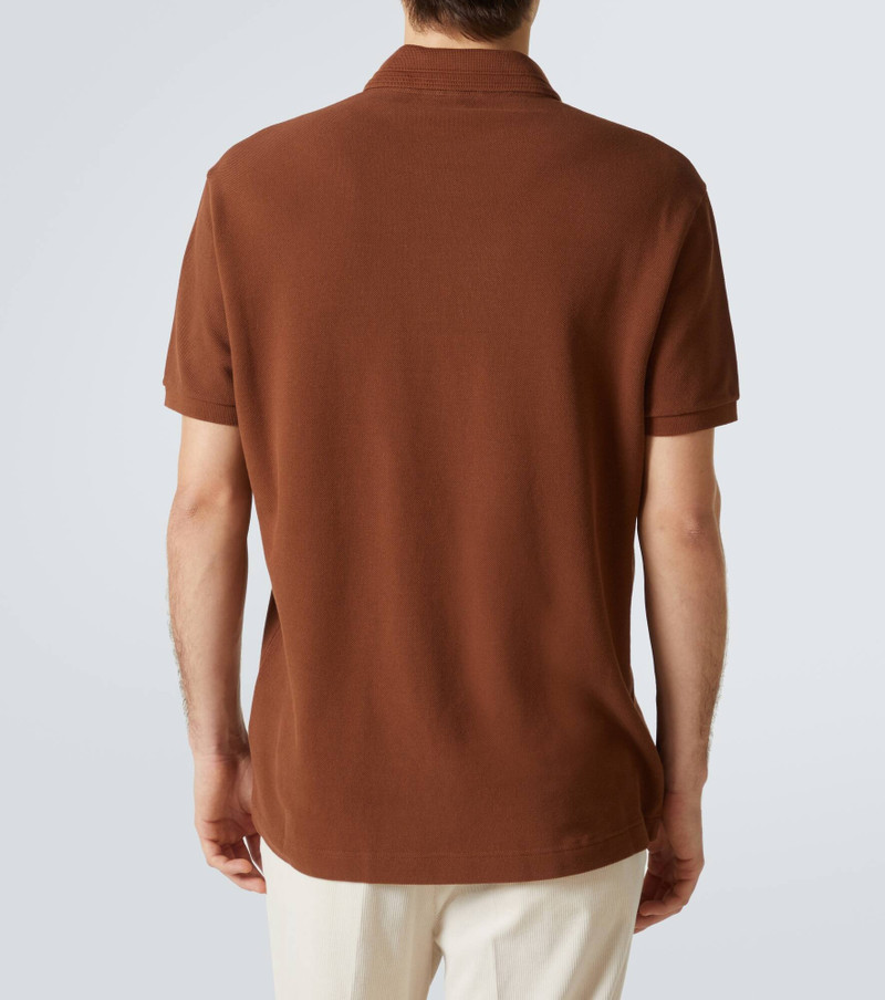 Cotton piqué polo shirt 4