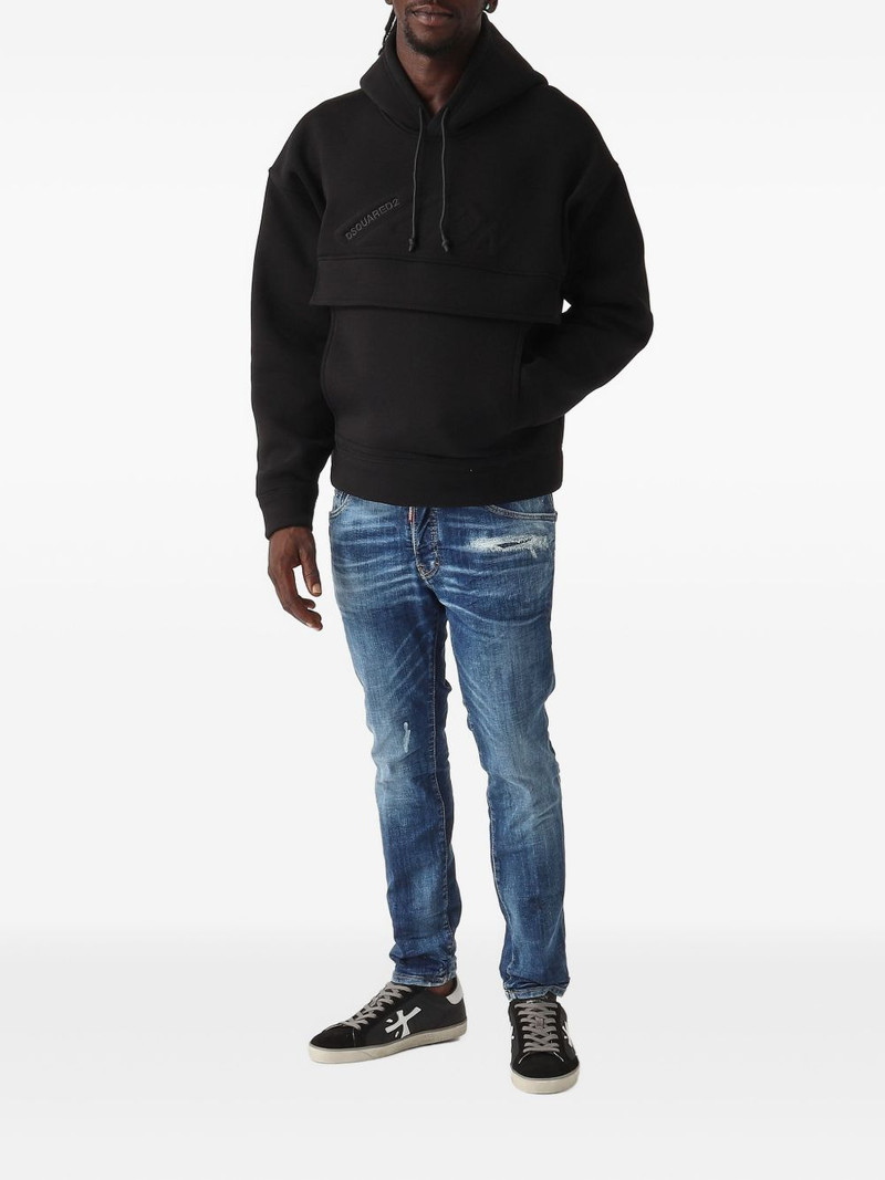 DSQUARED2 embroidered-logo hoodie outlook