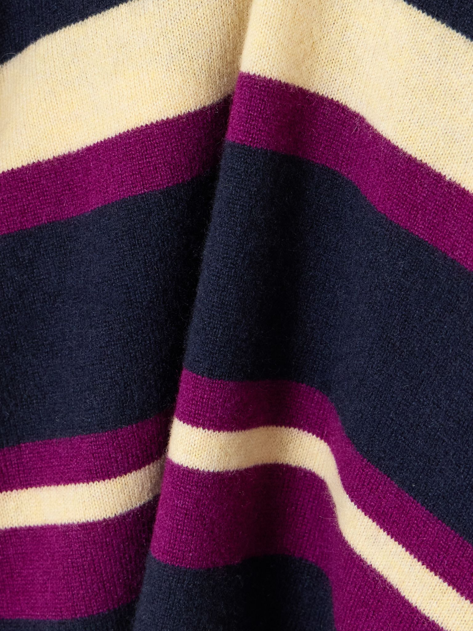Striped cashmere polo sweater Multi - 4